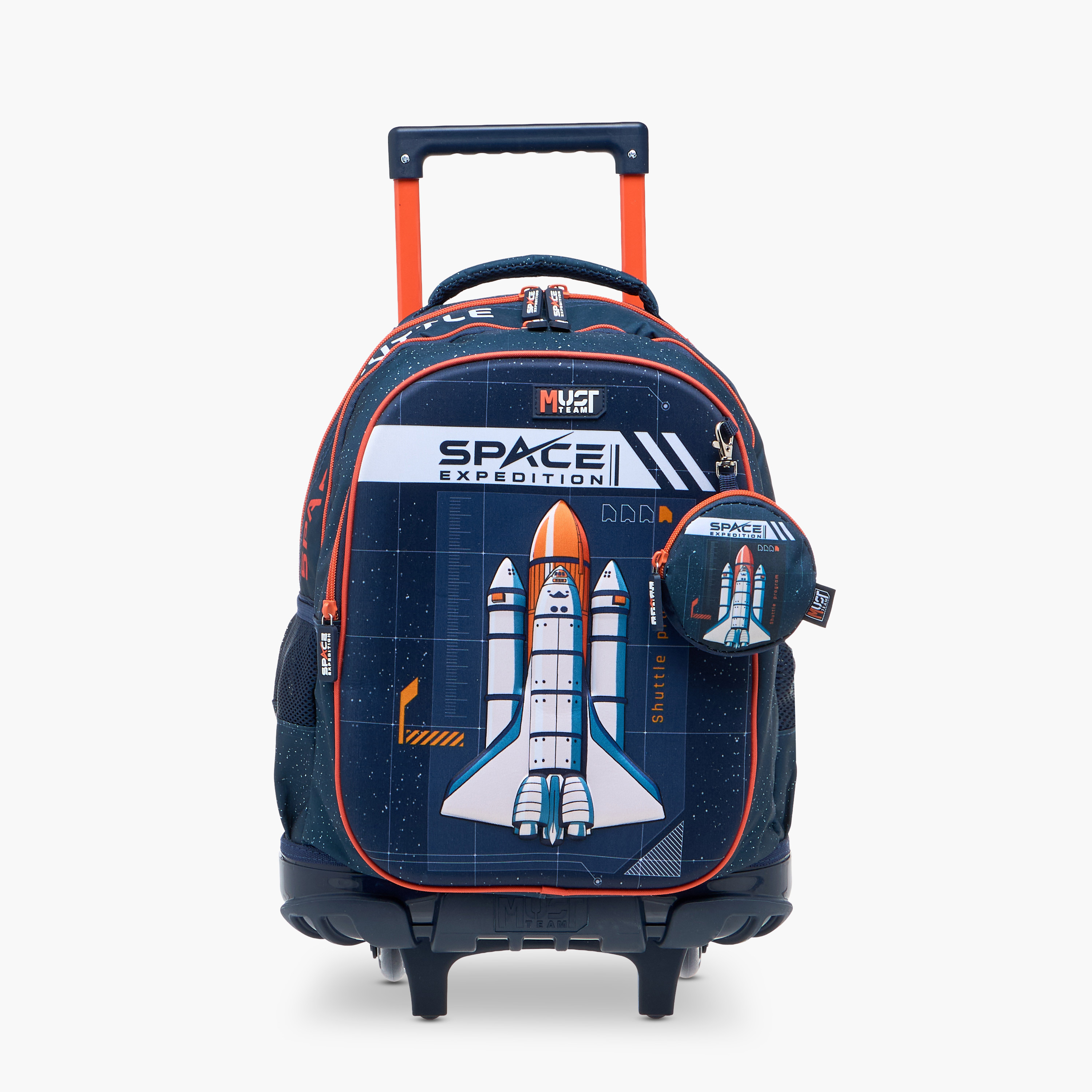 MUST Space Trolley Bag for Boys 5-8 Years with Retractable Handle -school-bagsandbackpacks-trolleybags-image-1