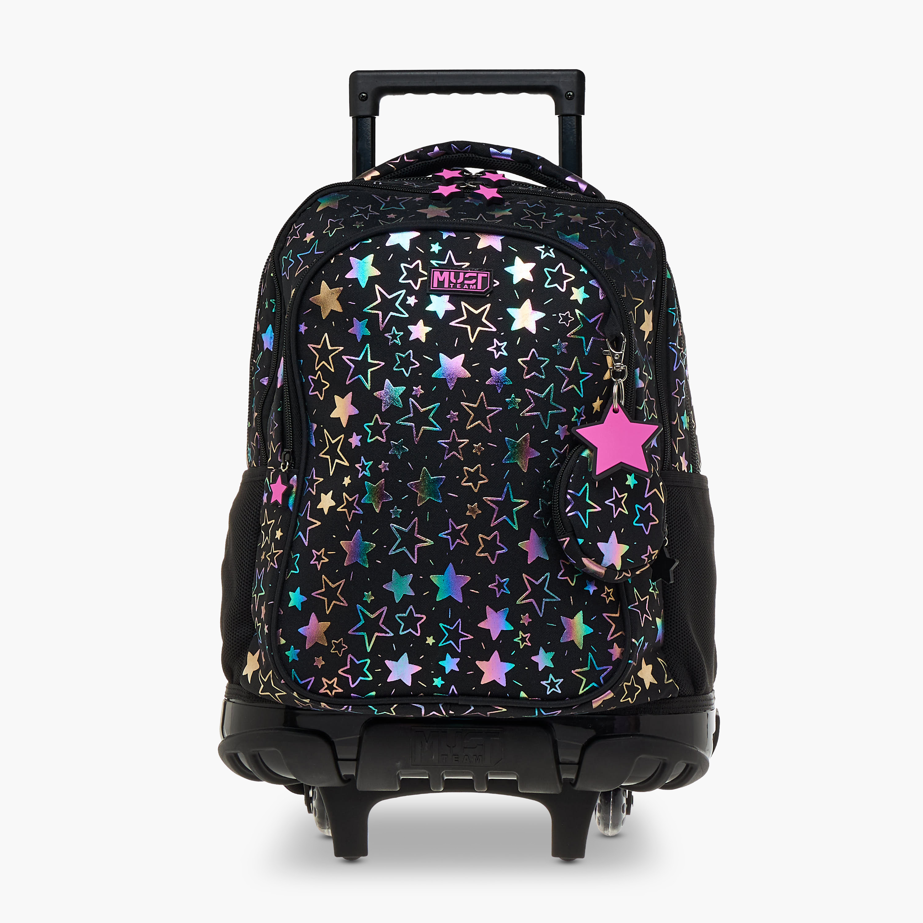 MUST Printed Trolley Bag for Girls 5-8 Years with Retractable Handle -school-bagsandbackpacks-trolleybags-image-1