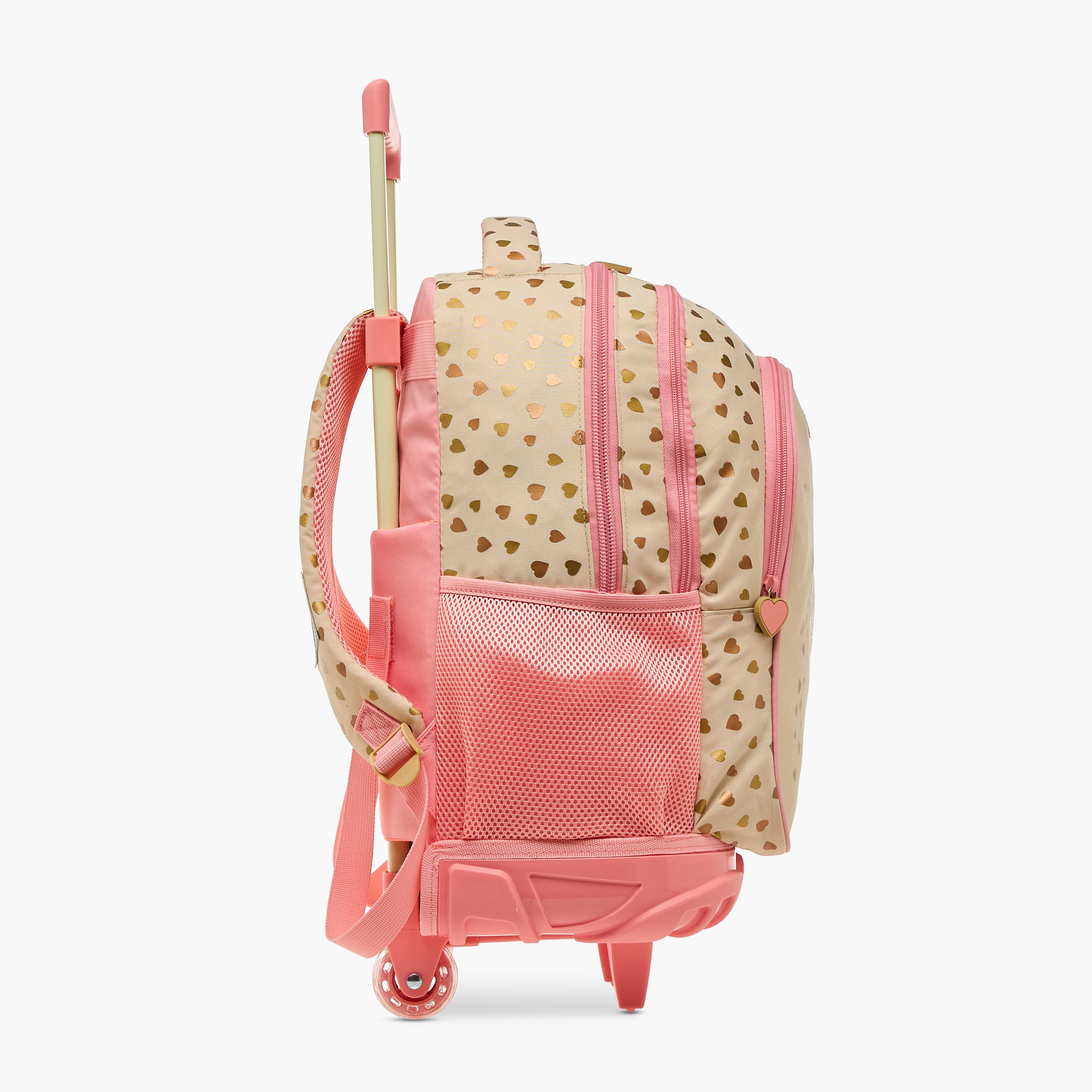 MUST Butterfly Trolley Bag for Girls 5-8 Years with Retractable Handle -school-bagsandbackpacks-trolleybags-image-5