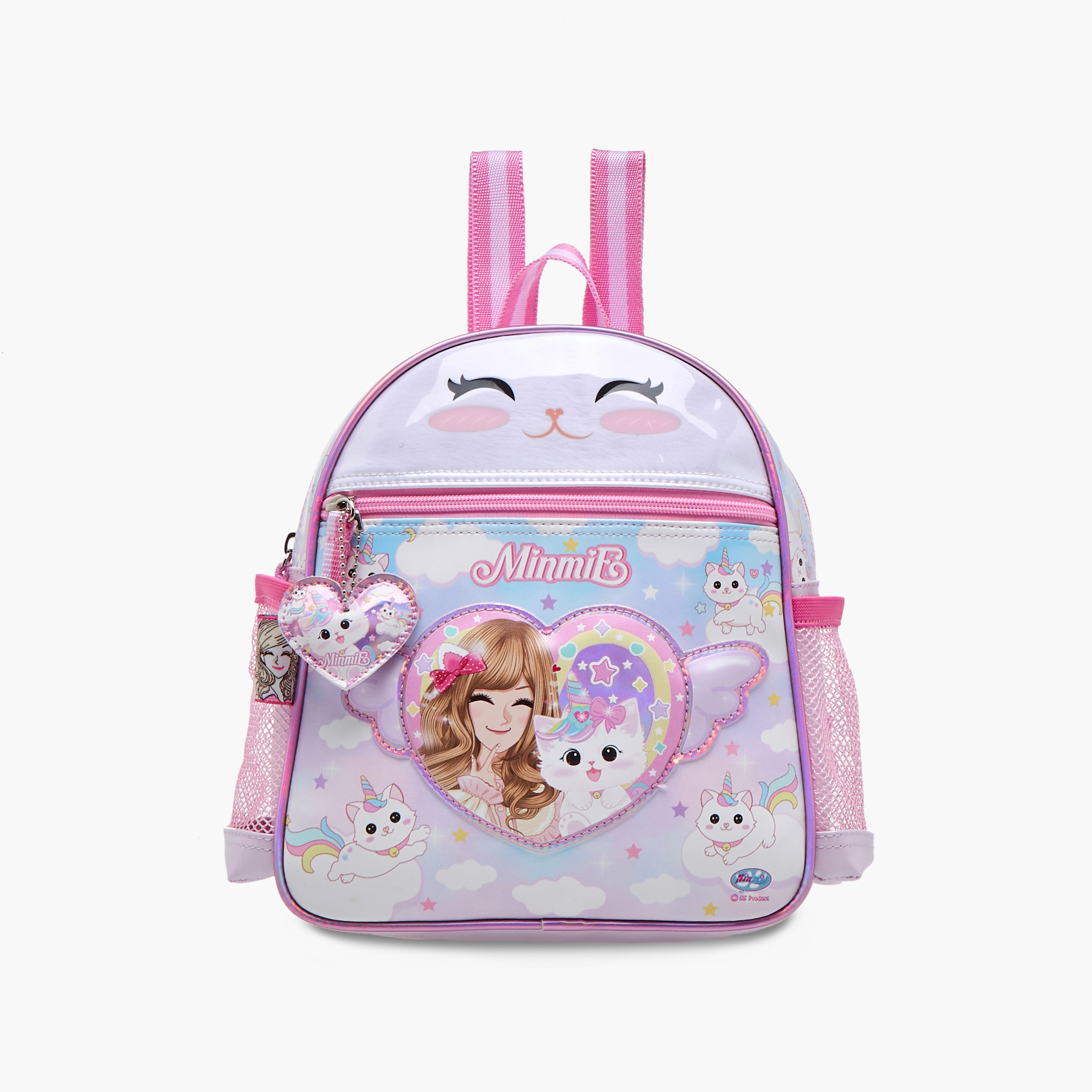 Minmie Caticorn Print 10-inch Backpack with Adjustable Shoulder Straps - 31x13x40 cms-promo_LS20_OMN-image-1