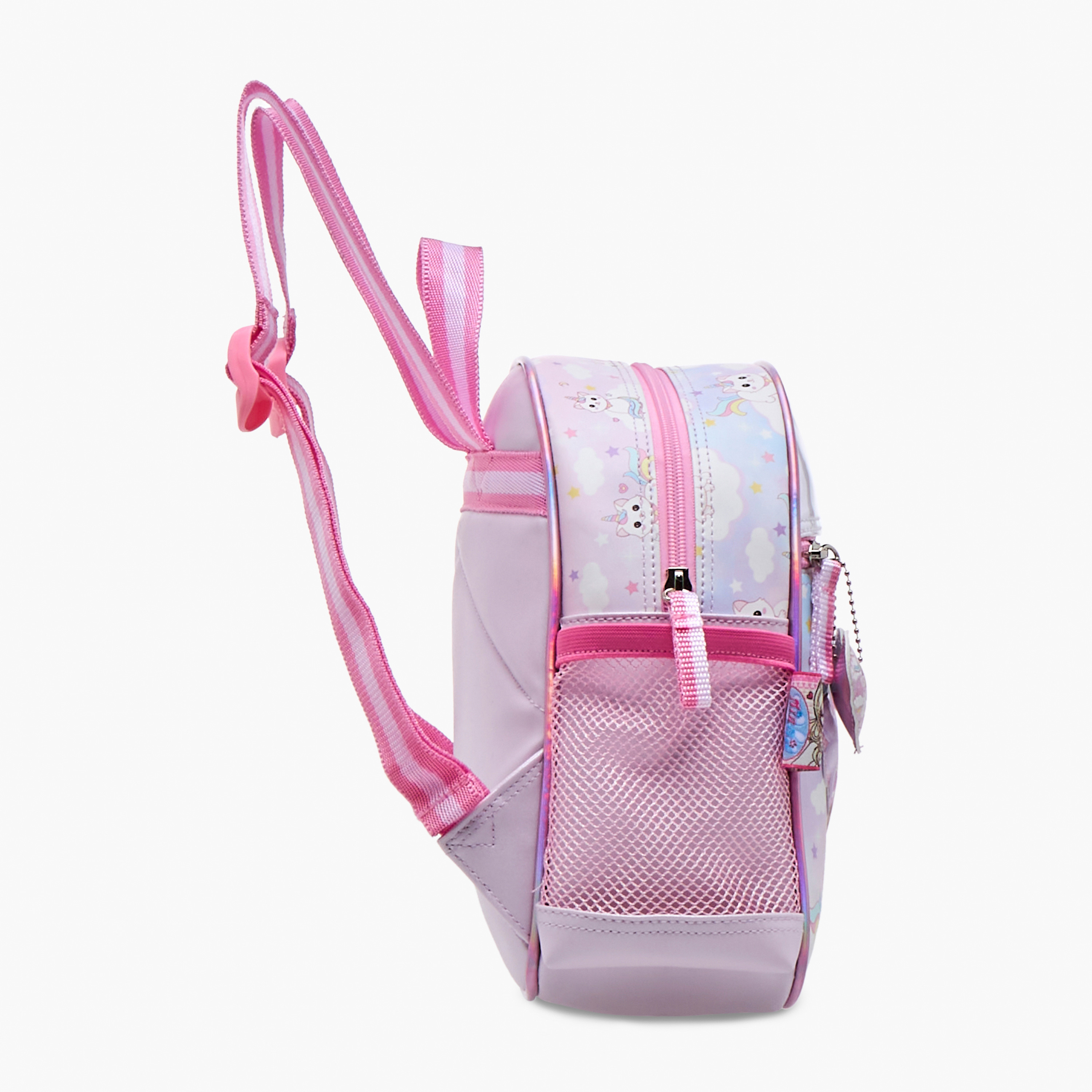Minmie Caticorn Print 10-inch Backpack with Adjustable Shoulder Straps - 31x13x40 cms-promo_LS20_OMN-image-3
