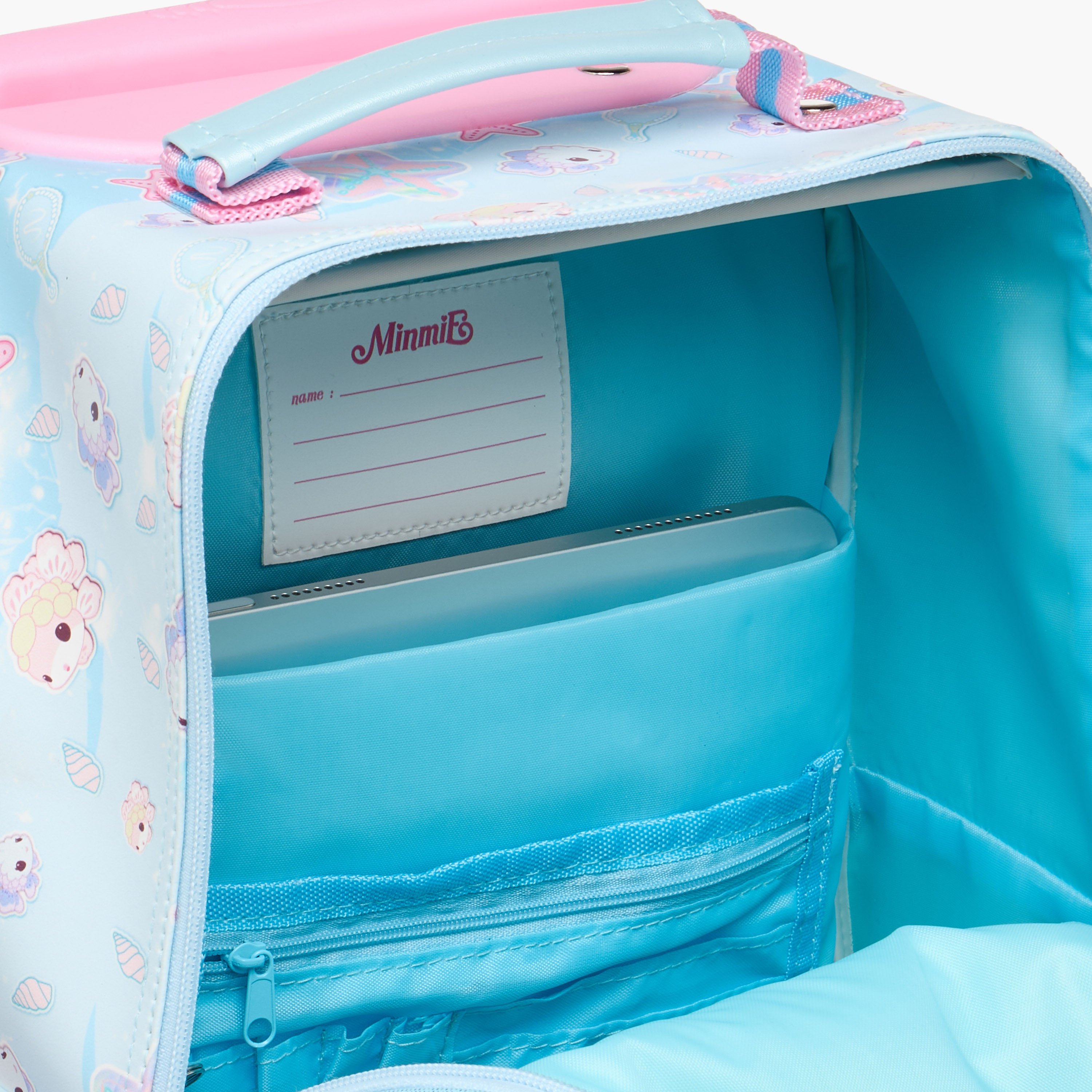Minmie Mermaid Trolley Bag for Girls 5-8 Years with Padded Shoulder Straps -promo_LS20_OMN-image-13