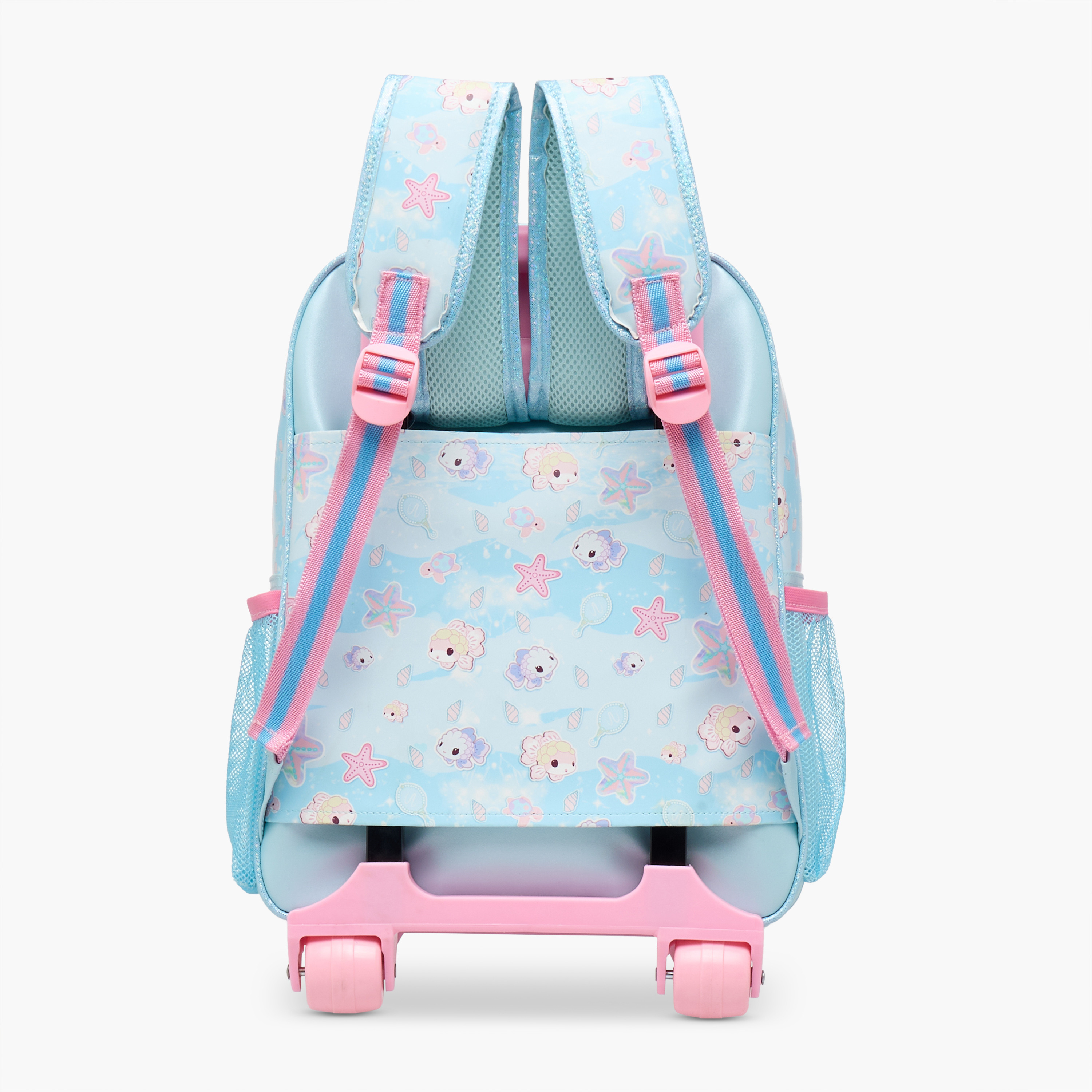 شنطة ترولي للبنات 5-8 سنوات بأحزمة كتف مبطّنة وتصميم ميرميد من مينمي-school-bagsandbackpacks-trolleybags-image-6