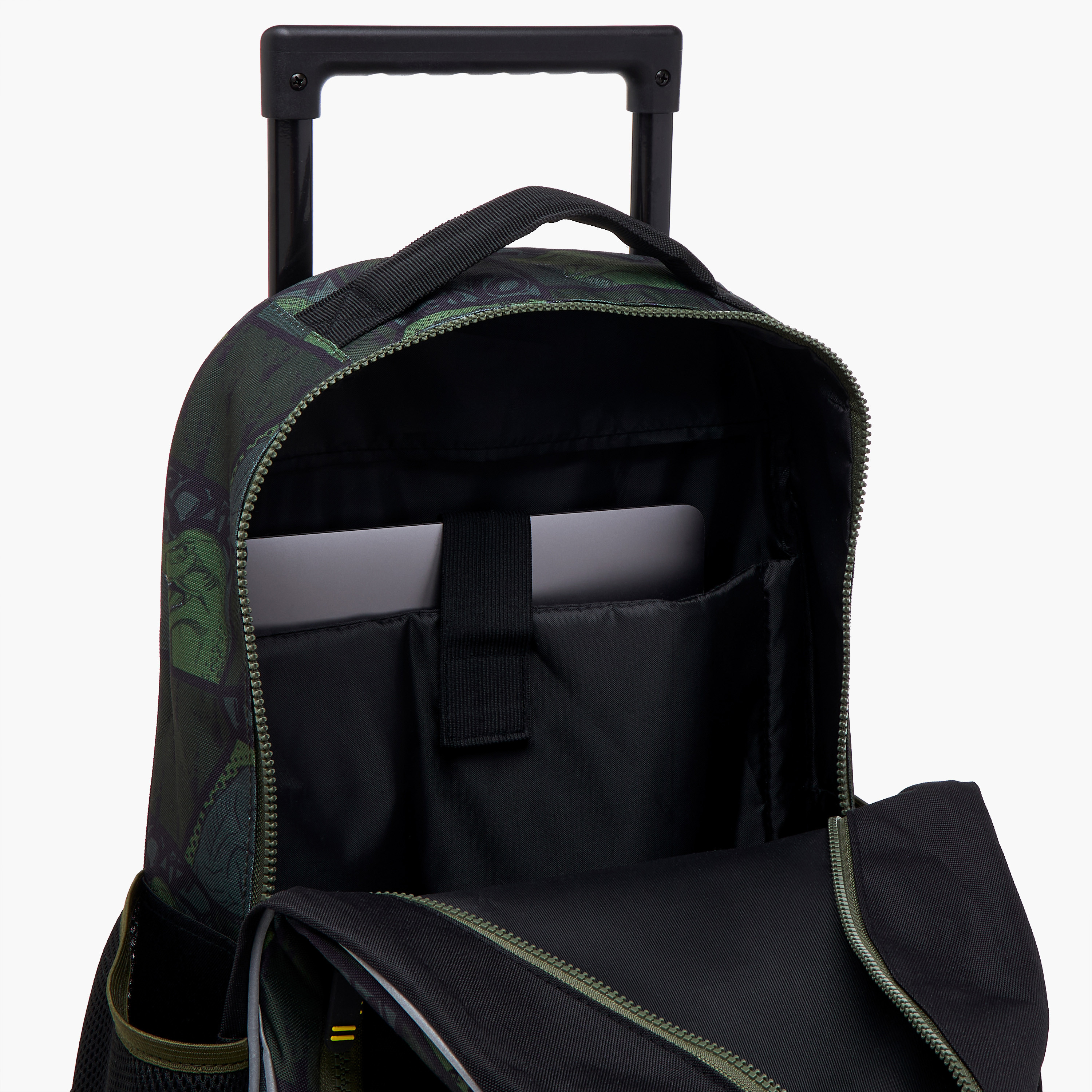 شنطة ترولي للأولاد 5-8 سنوات بأحزمة كتف مبطّنة وتصميم ديناصور-school-bagsandbackpacks-trolleybags-image-13