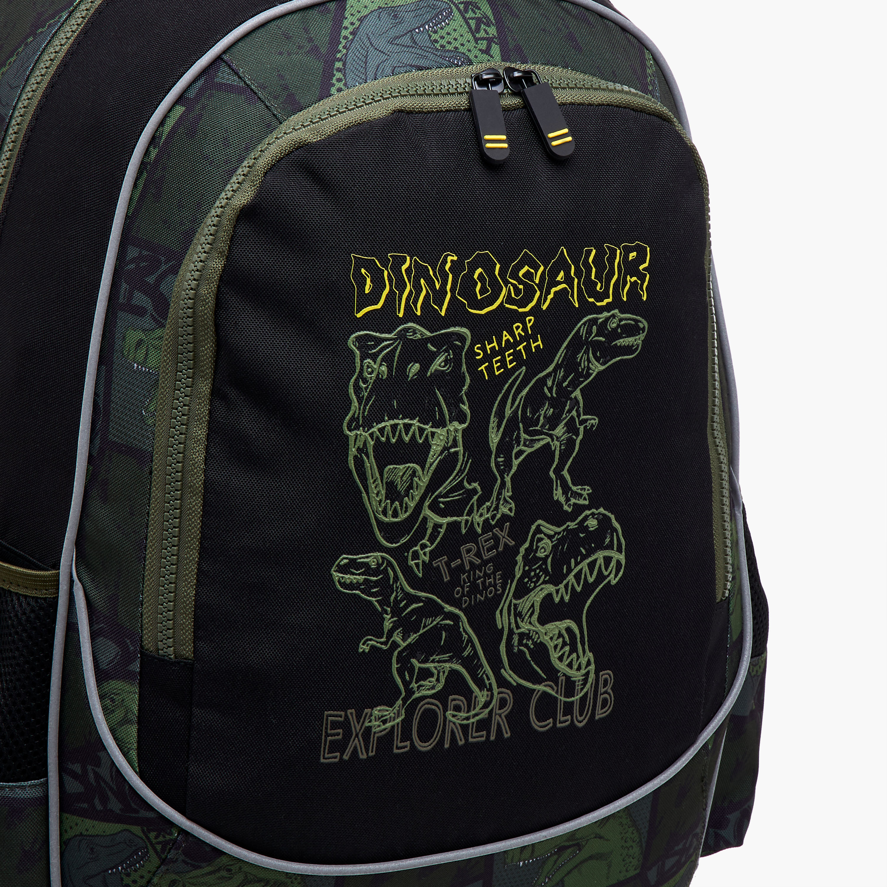 شنطة ترولي للأولاد 5-8 سنوات بأحزمة كتف مبطّنة وتصميم ديناصور-school-bagsandbackpacks-trolleybags-image-8