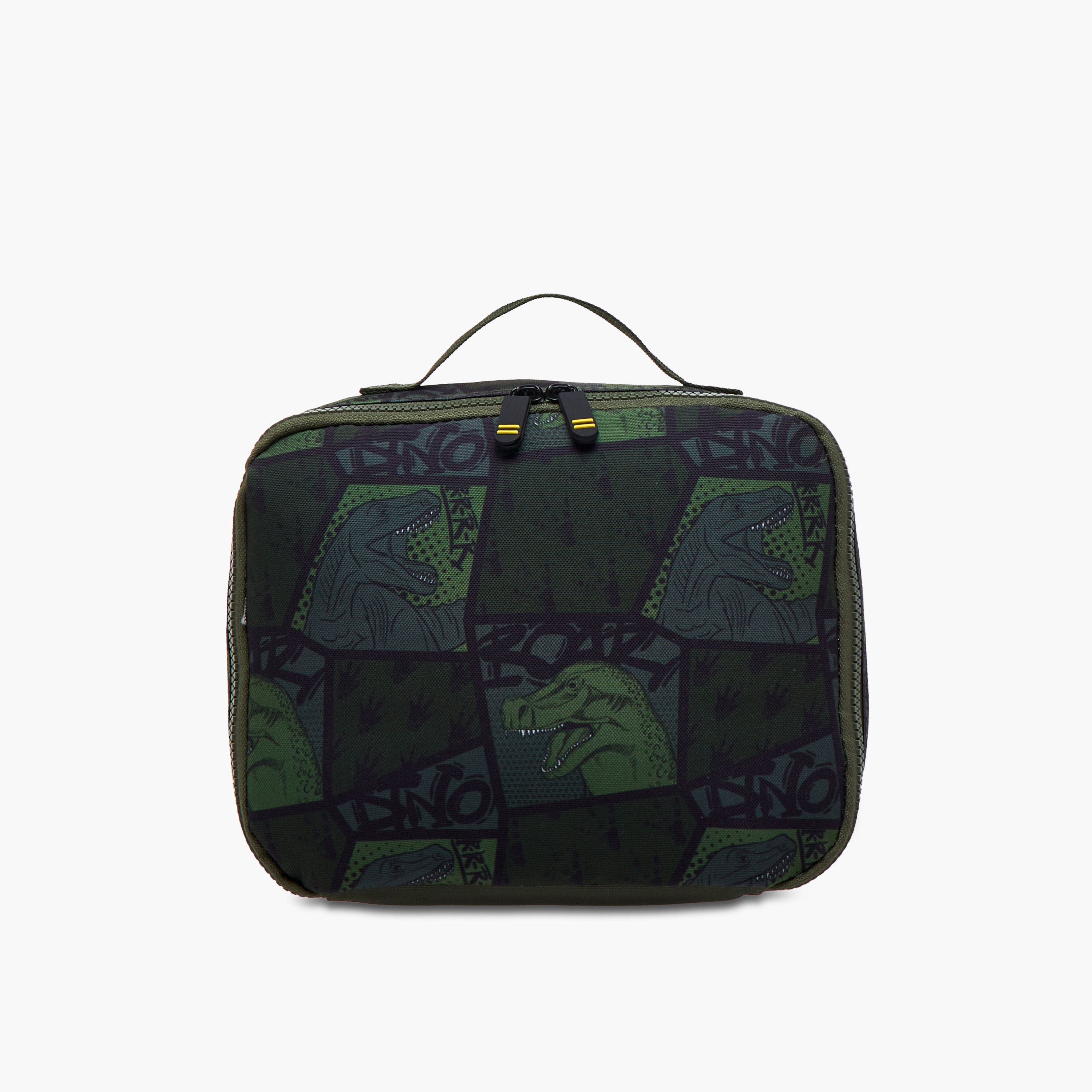Dinosaur Print Lunch Bag with Zip Closure-school-lunchessentials-lunchbags-image-1