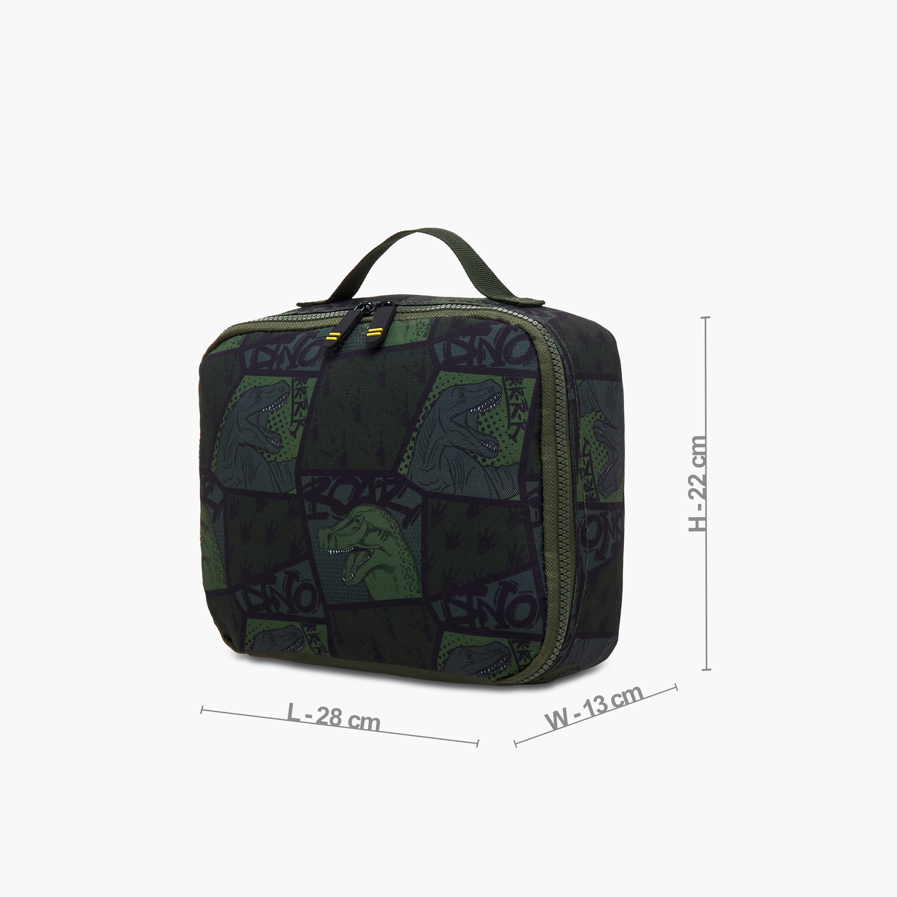 Dinosaur Print Lunch Bag with Zip Closure-school-lunchessentials-lunchbags-image-2