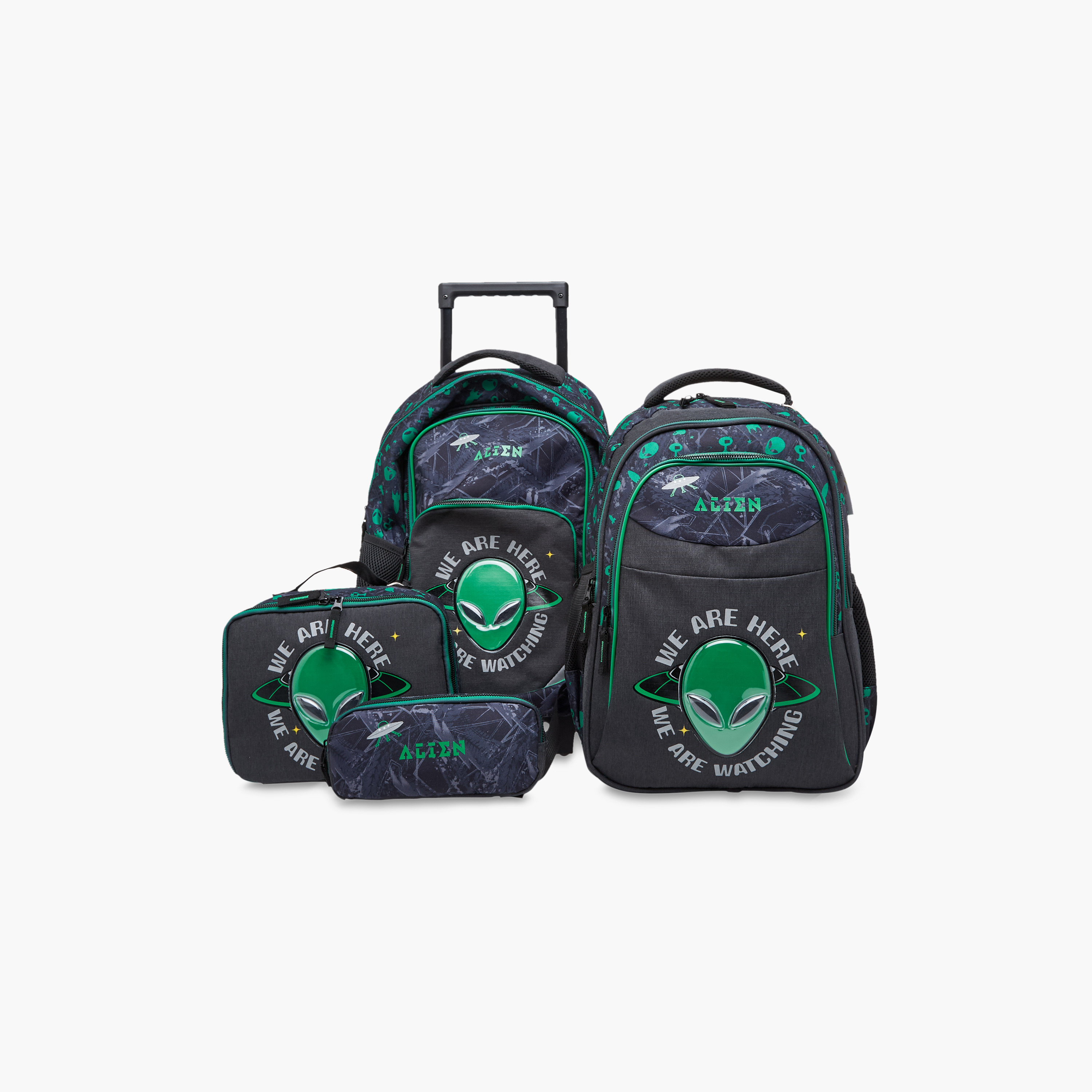 Space Trolley Bag for Kids 5-8 Years with Padded Shoulder Straps -school-bagsandbackpacks-trolleybags-image-13