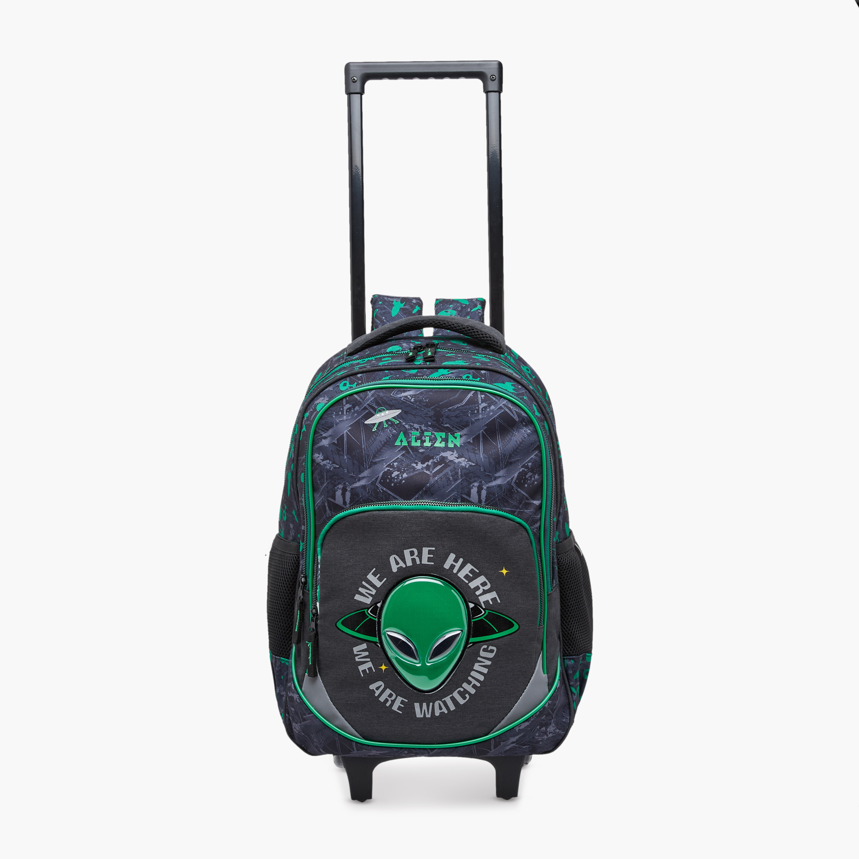 Space Trolley Bag for Kids 5-8 Years with Padded Shoulder Straps -school-bagsandbackpacks-trolleybags-image-14
