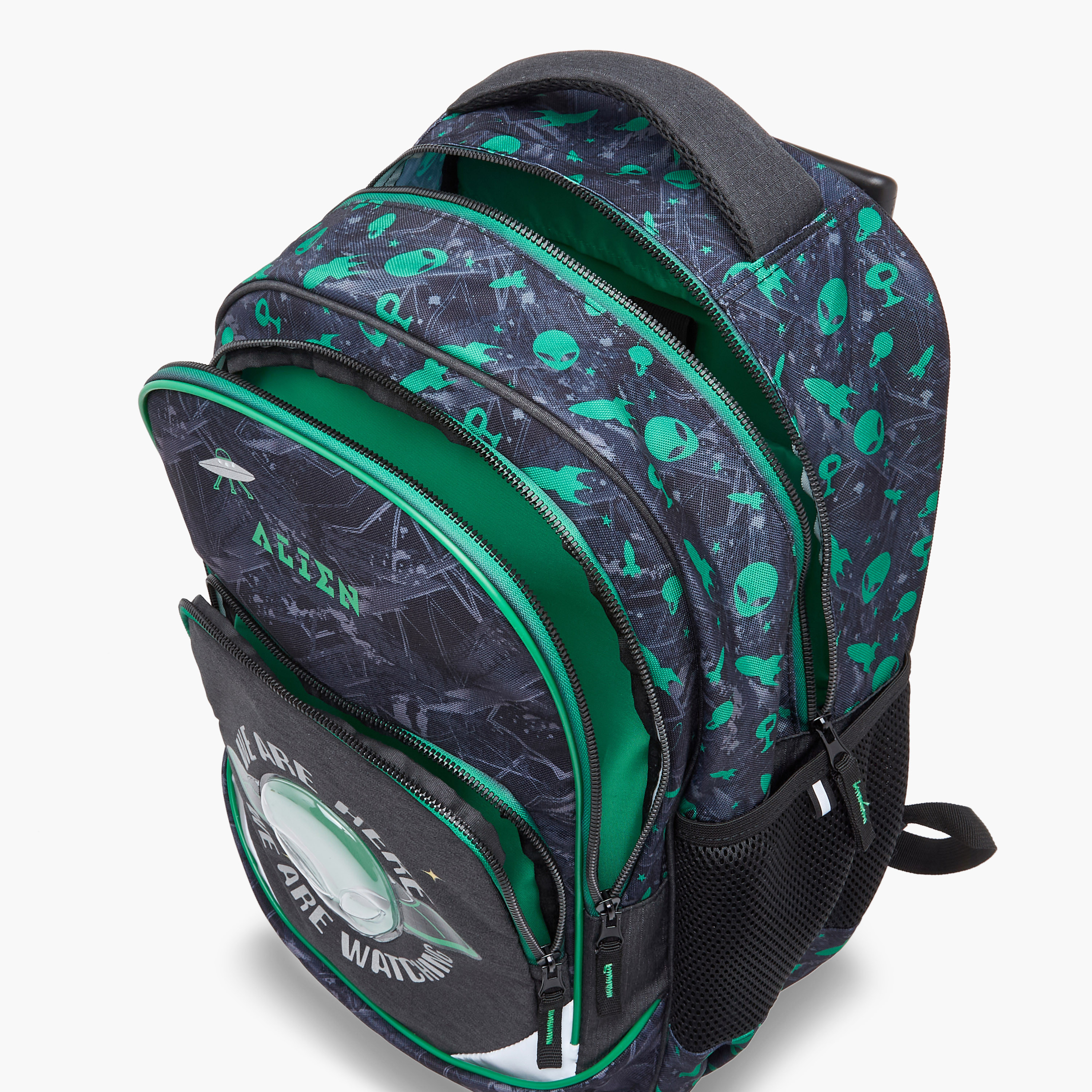 Space Trolley Bag for Kids 5-8 Years with Padded Shoulder Straps -school-bagsandbackpacks-trolleybags-image-7