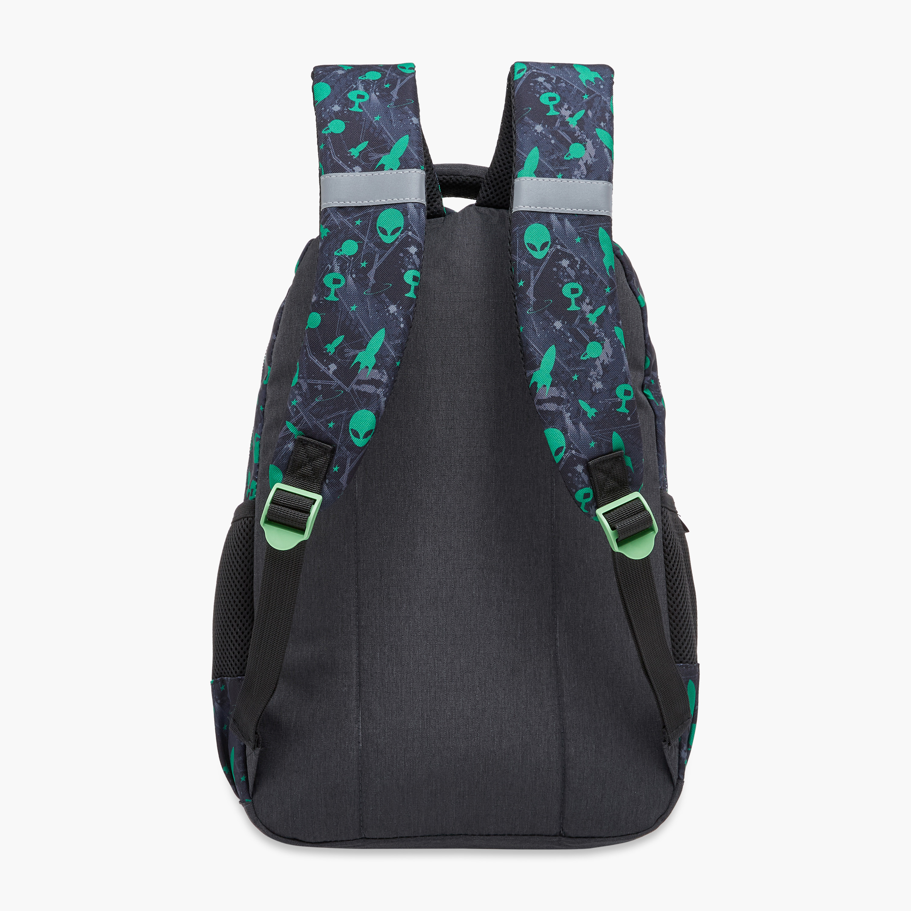 Alien Print 16-inch Backpack with Adjustable Shoulder Straps - 29x17x42 cms-school-bagsandbackpacks-backpacks-image-7