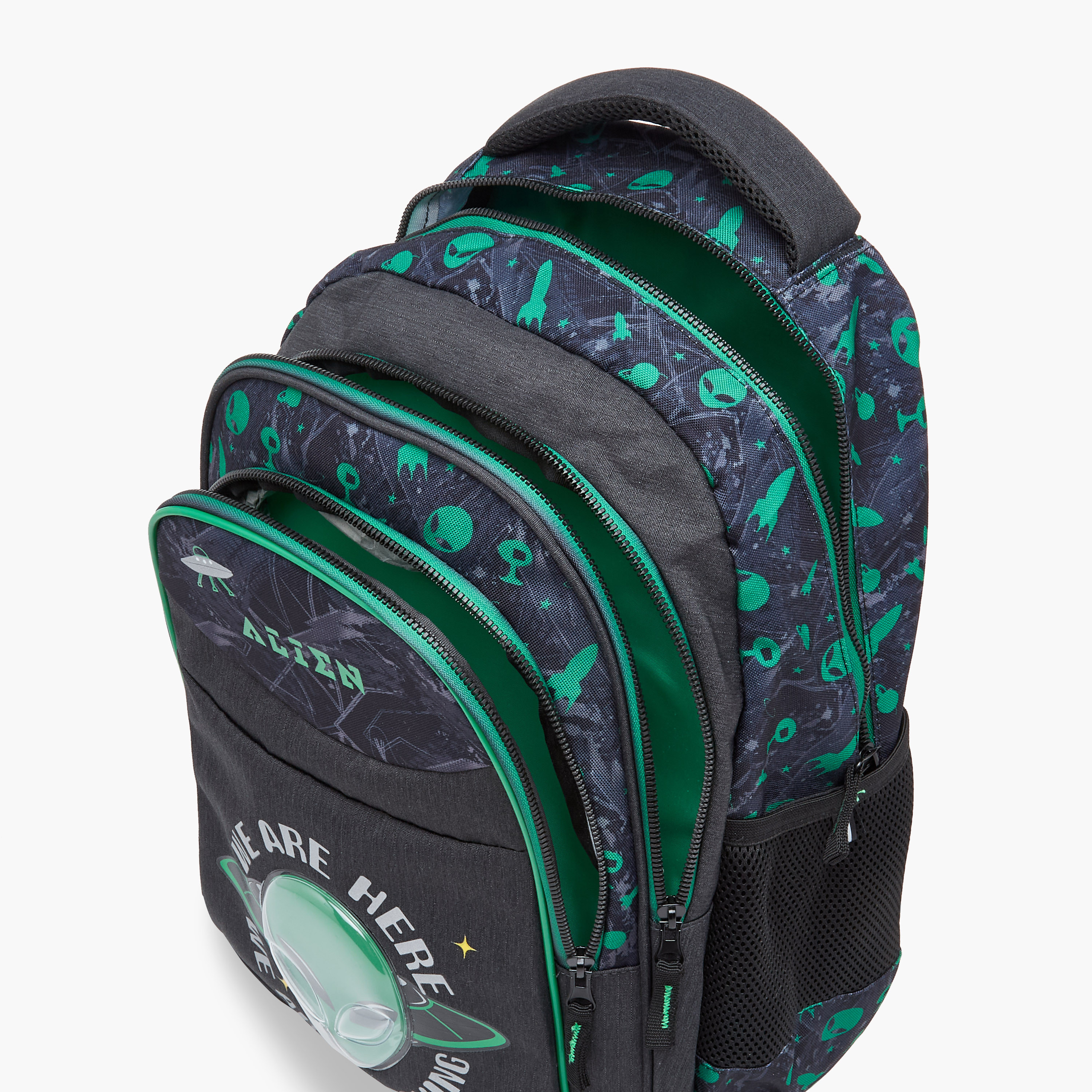شنطة ظهر 16 بوصة بطبعات فضائي مع أحزمة كتف قابلة للتعديل - 29x17x42 سم-school-bagsandbackpacks-backpacks-image-11