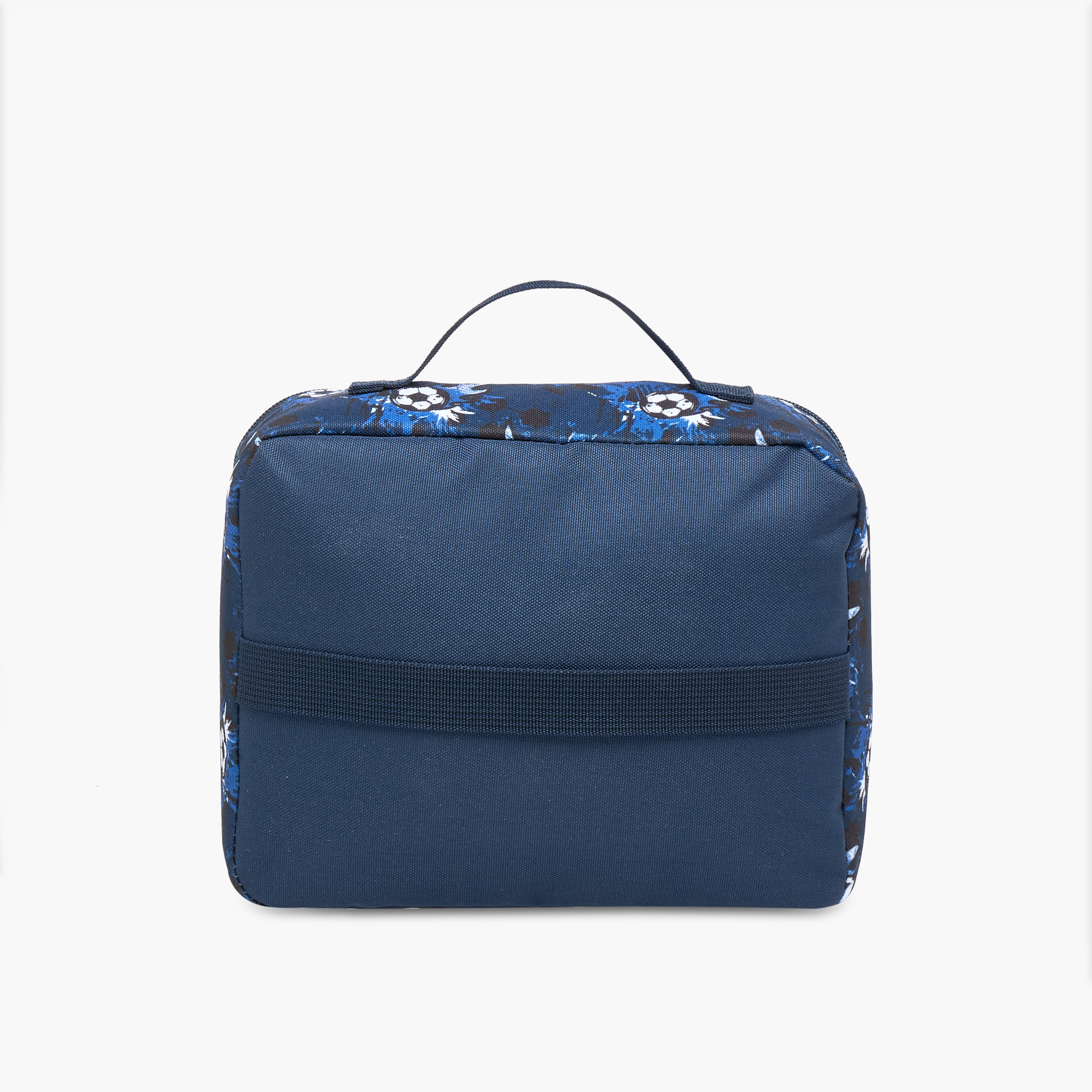 Football Print Lunch Bag with Zip Closure and Handle-school-lunchessentials-lunchbags-image-3