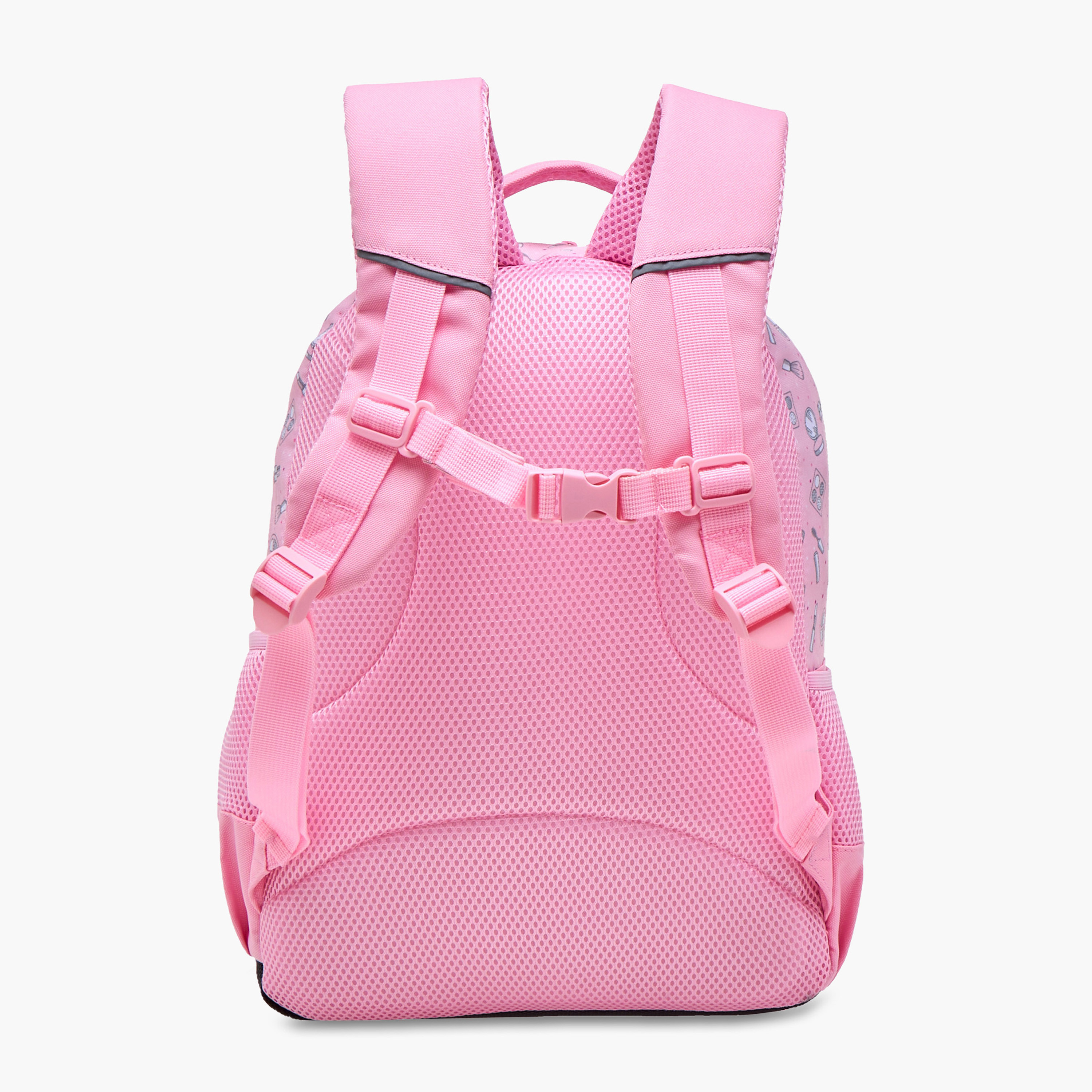 Yolo Applique Detail Backpack with Adjustable Straps and Zip Closure - 30x40x20 cms-school-bagsandbackpacks-backpacks-image-5