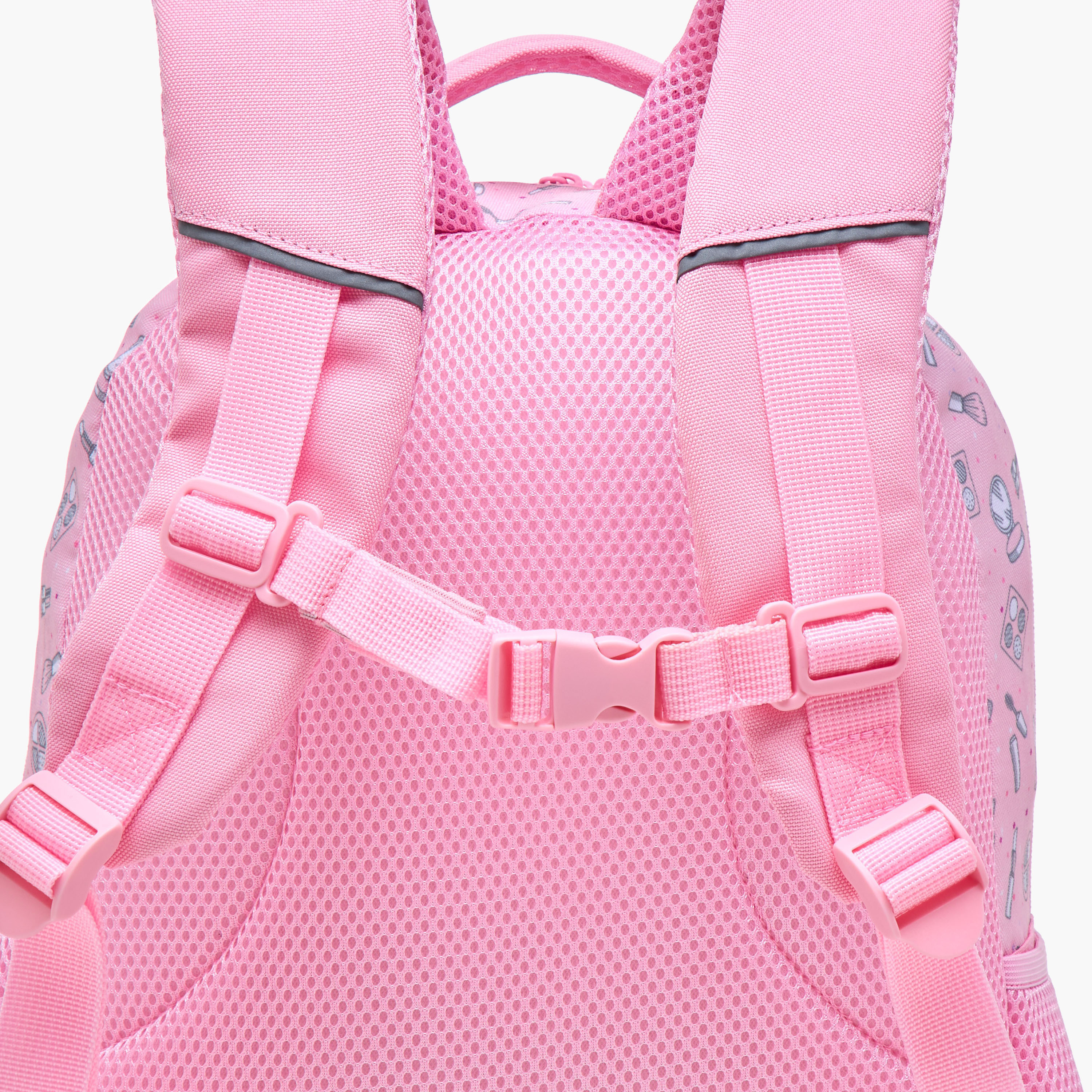 Yolo Applique Detail Backpack with Adjustable Straps and Zip Closure - 30x40x20 cms-school-bagsandbackpacks-backpacks-image-7
