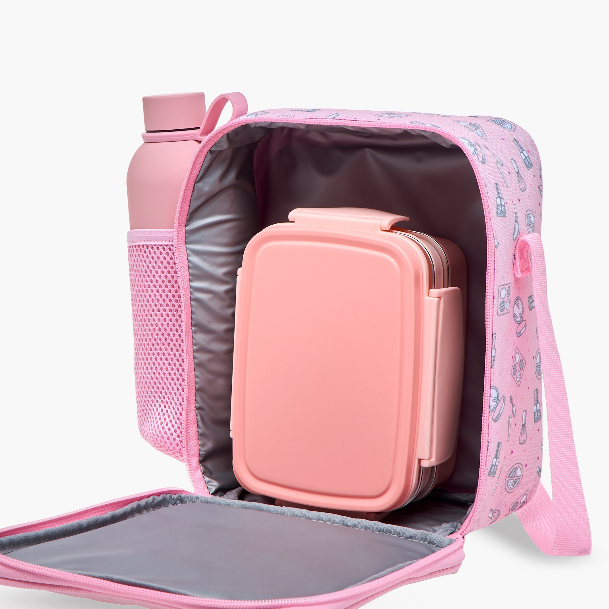 Yolo Applique Detail Lunch Bag with Adjustable Strap and Zip Closure-school-lunchessentials-lunchbags-image-7