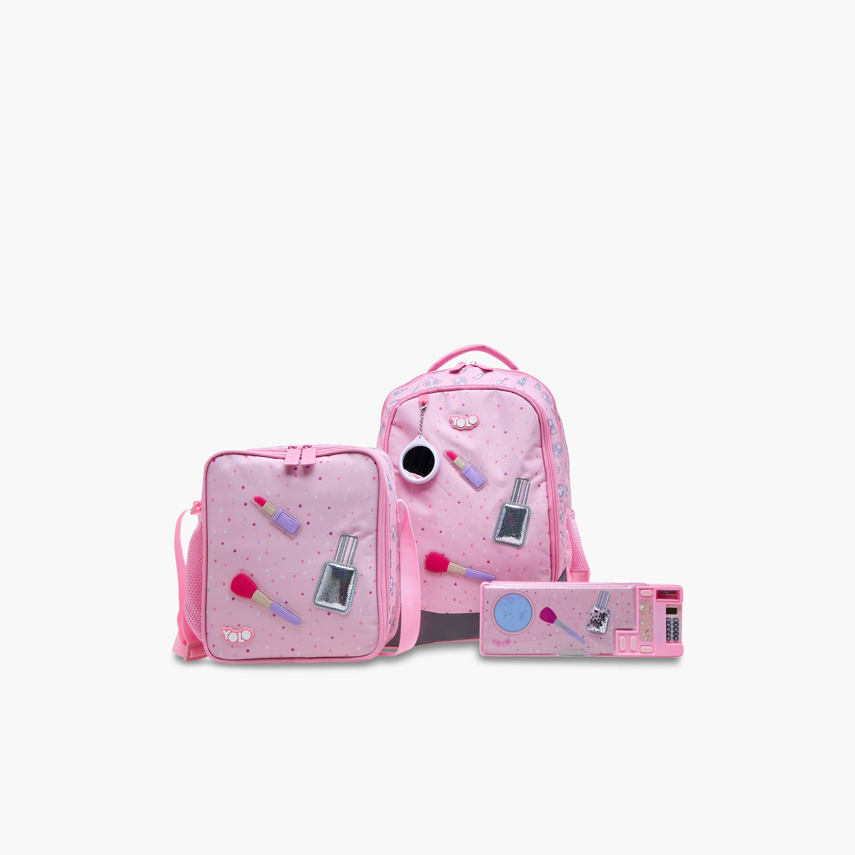Yolo Applique Detail Lunch Bag with Adjustable Strap and Zip Closure-school-lunchessentials-lunchbags-image-9