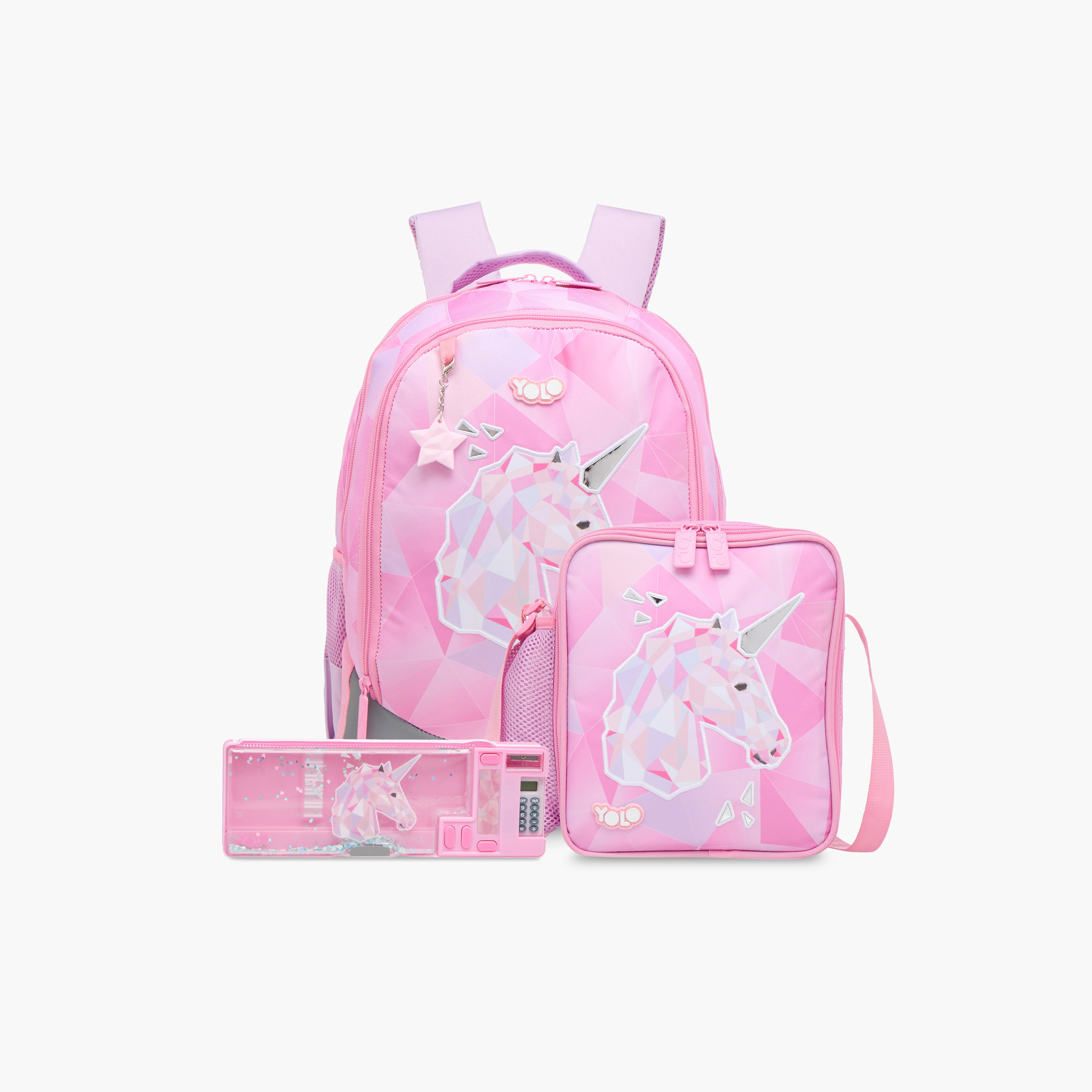 Yolo Unicorn Print Lunch Bag with Adjustable Strap and Zip Closure-school-lunchessentials-lunchbags-image-8
