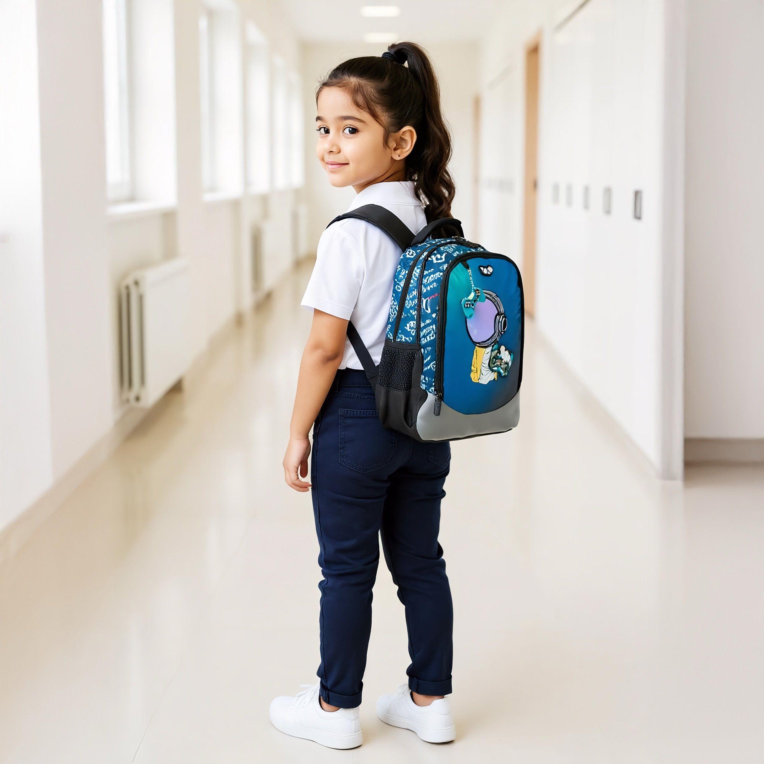 شنطة ظهر بطبعات ألعاب وسحّاب إغلاق وقسم للابتوب من يولو - 30x40x20 سم-school-bagsandbackpacks-backpacks-image-2
