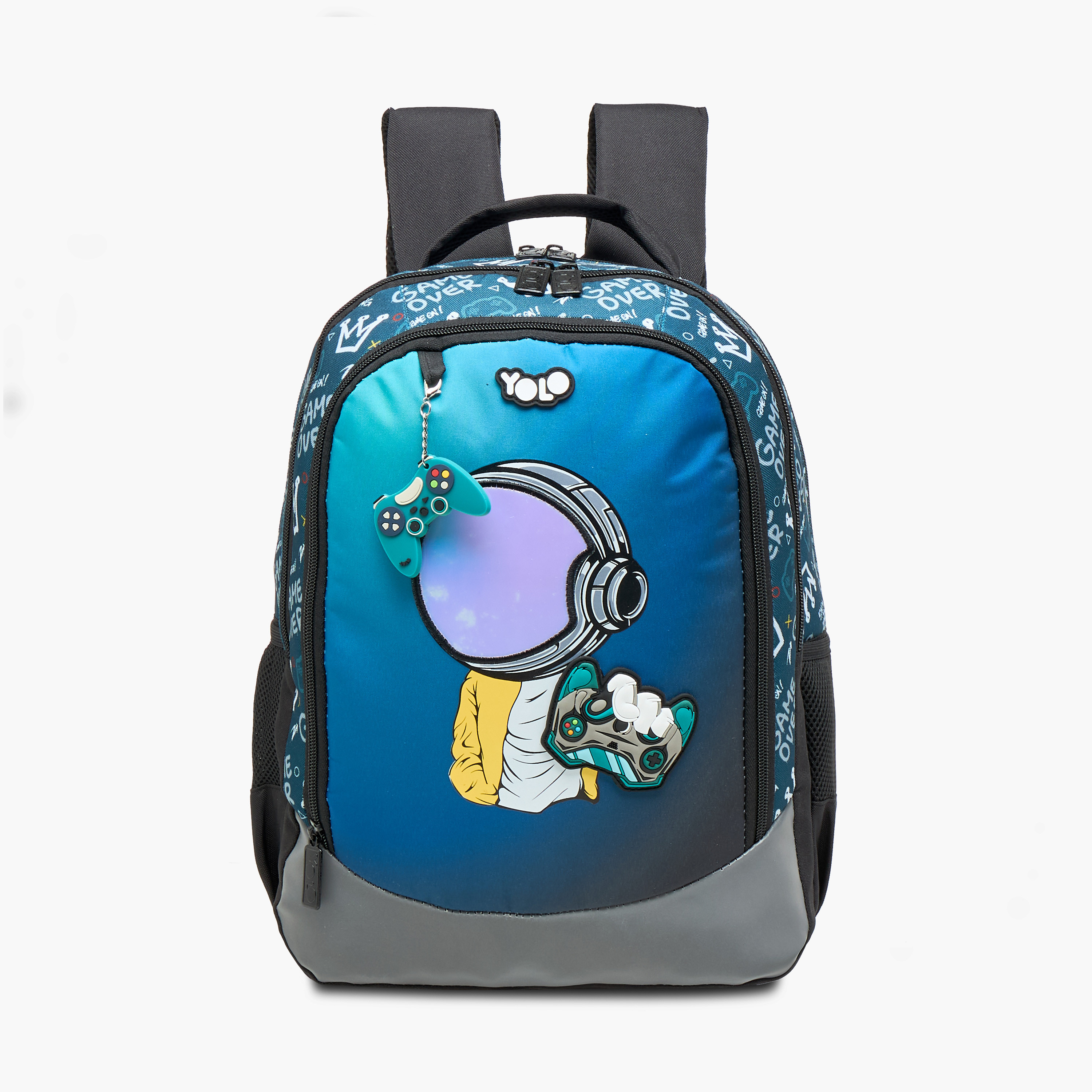شنطة ظهر بطبعات ألعاب وسحّاب إغلاق وقسم للابتوب من يولو - 30x40x20 سم-school-bagsandbackpacks-backpacks-image-4