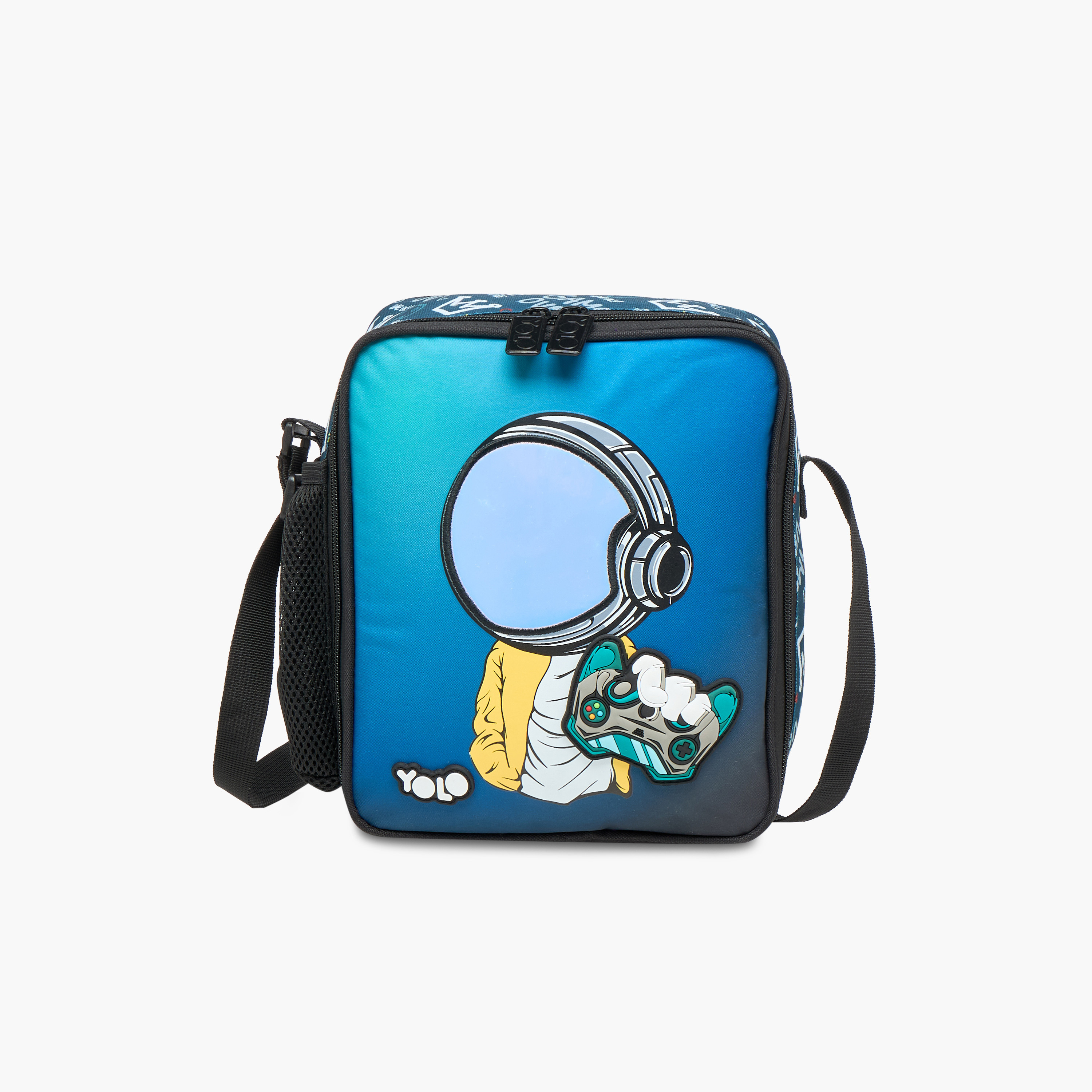 Yolo Gamer Print Lunch Bag with Zip Closure-school-lunchessentials-lunchbags-image-1
