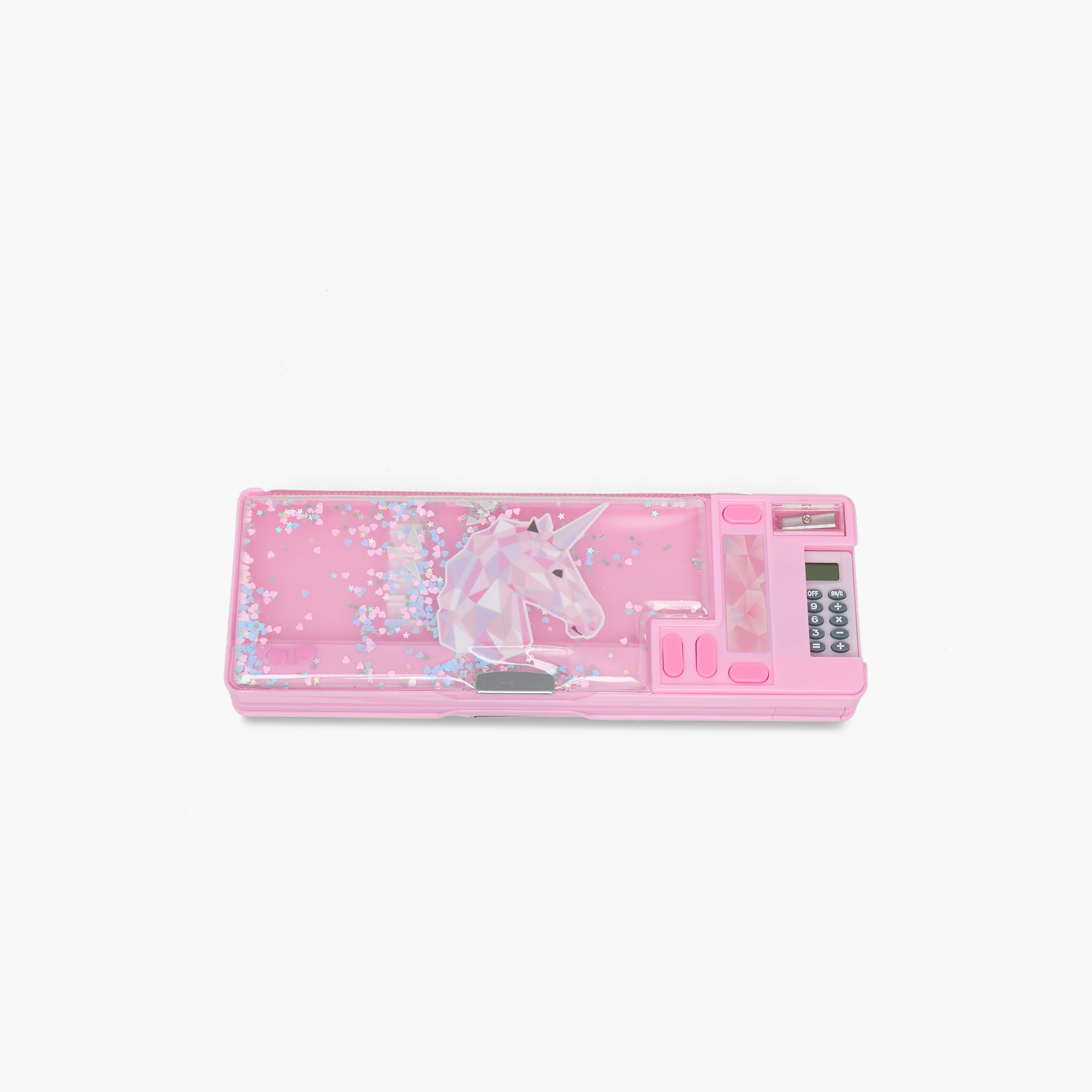Yolo Unicorn Print Pencil Case with Calculator-school-stationery-pencilcases-image-3