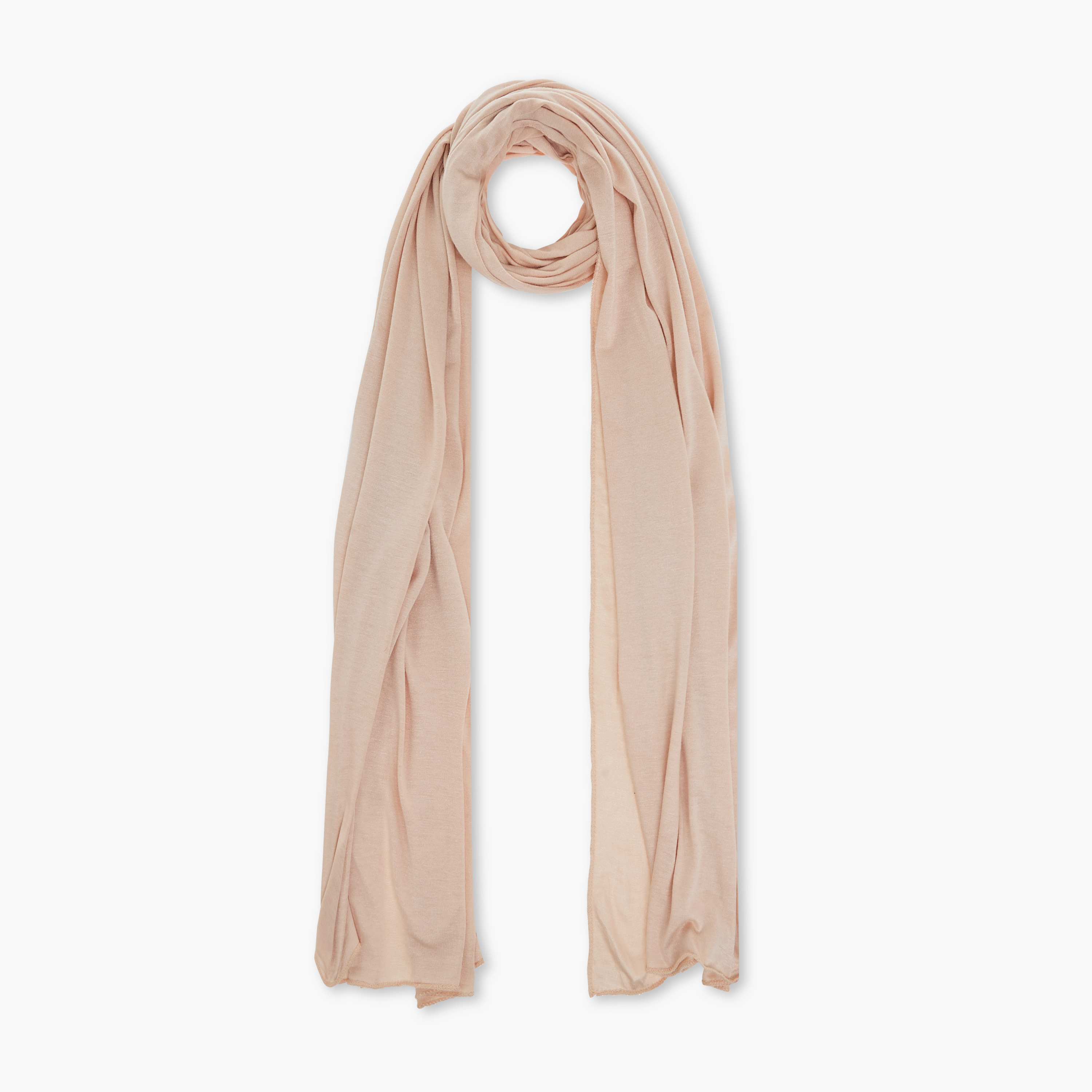 وشاح جيرسي مطاطي سادة من زورا-women-clothingaccessories-scarves-image-1