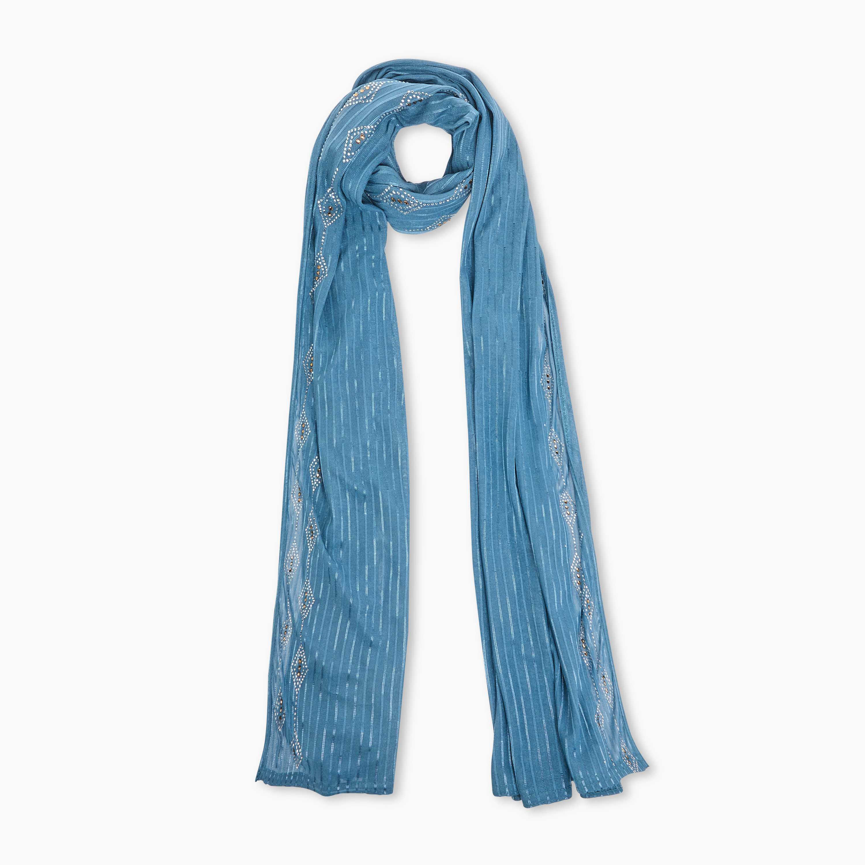 Zora Embellished Jersey Stretch Scarf-women-clothingaccessories-scarves-image-1