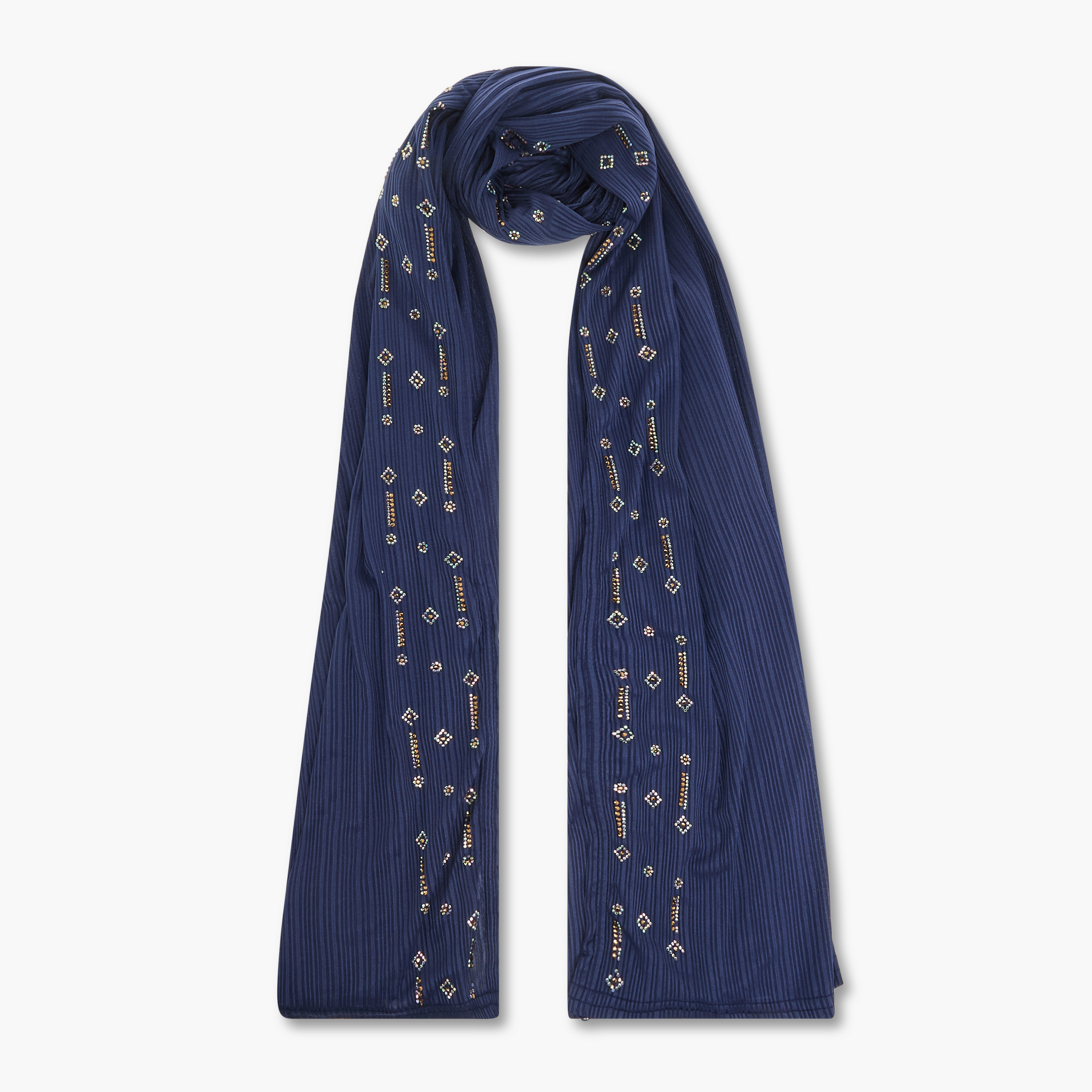 Zora Embellished Jersey Stretch Scarf-women-clothingaccessories-scarves-image-1
