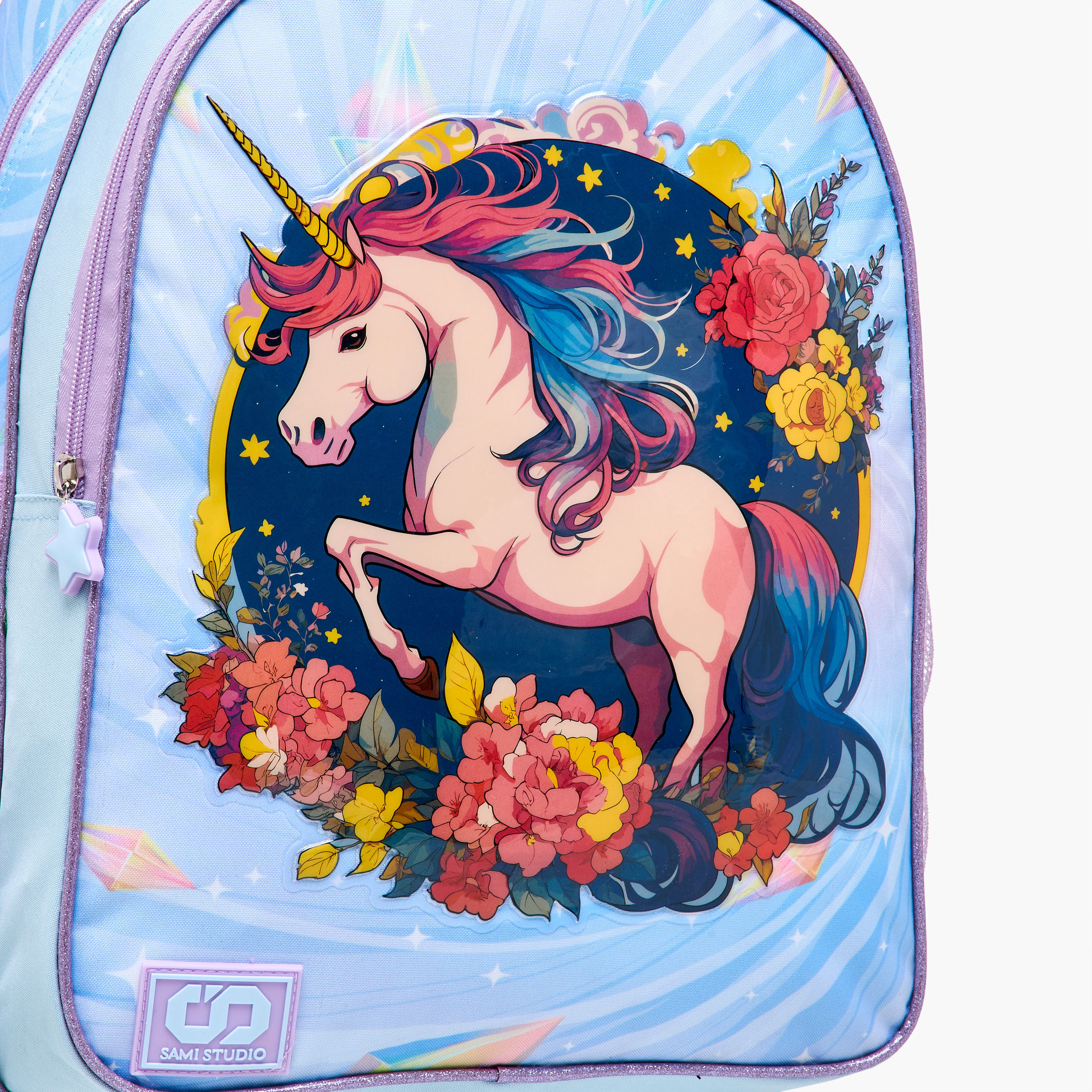 SAMI STUDIO 5-Piece Unicorn Print Trolley Backpack Set - 34x20x48 cms-school-bagsandbackpacks-trolleybags-image-12