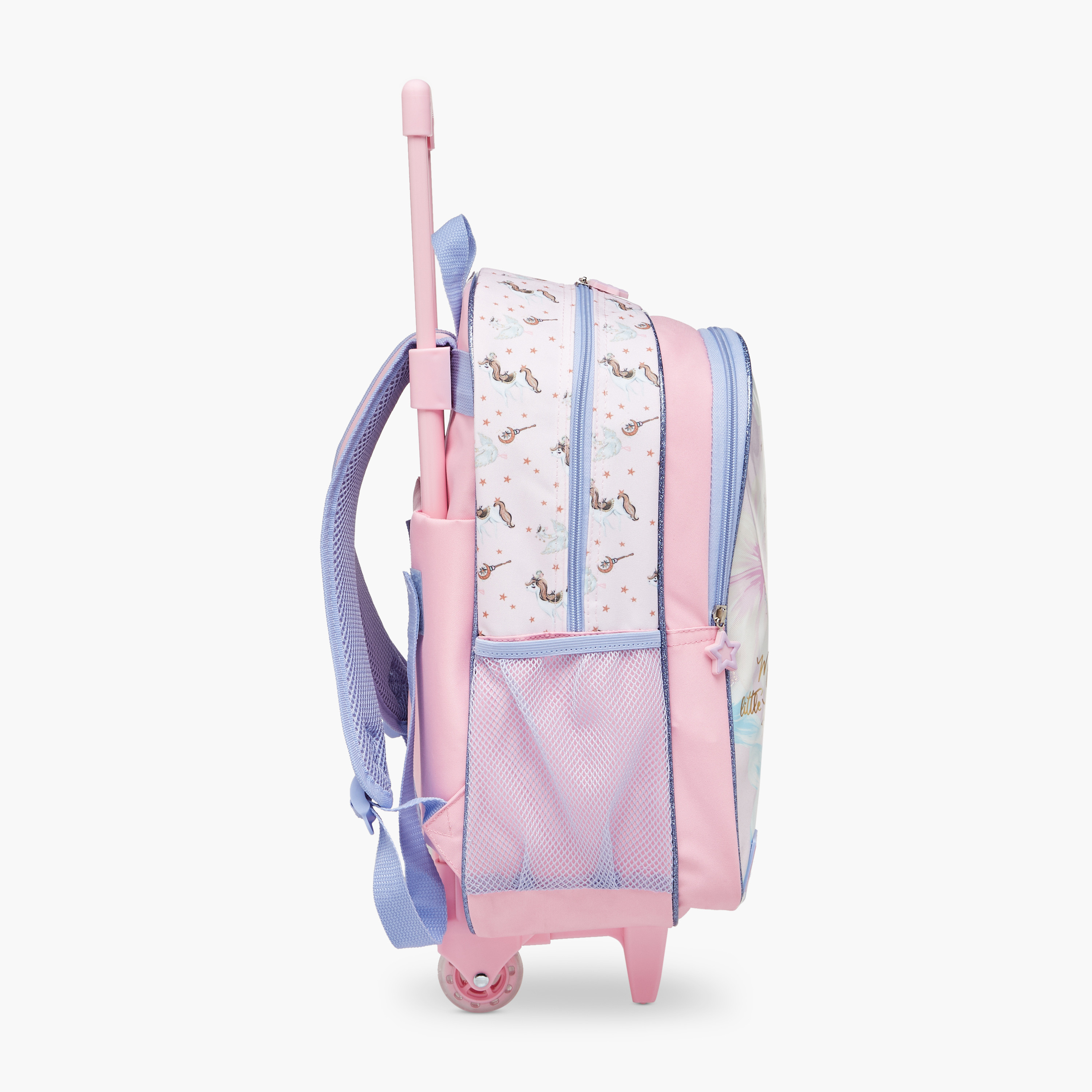 SAMI STUDIO Printed 5-Piece School Trolley Bag Set for Girls 5-8 Years with Lunch Bag and Pencil Pouch -school-bagsandbackpacks-trolleybags-image-4