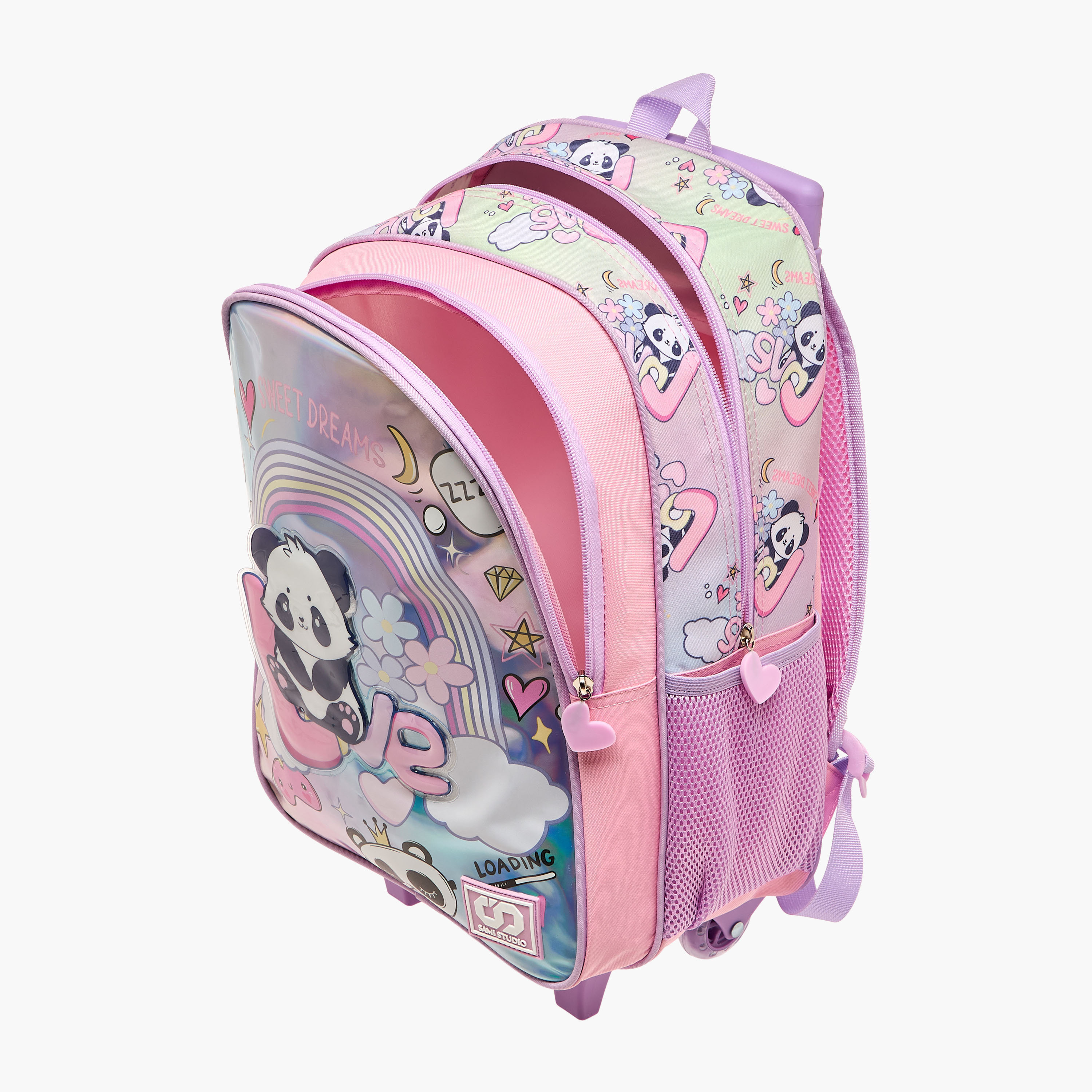 SAMI STUDIO Animal Print 5-Piece School Trolley Bag Set for Girls 5-8 Years with Lunch Bag and Pencil Pouch -school-bagsandbackpacks-trolleybags-image-9