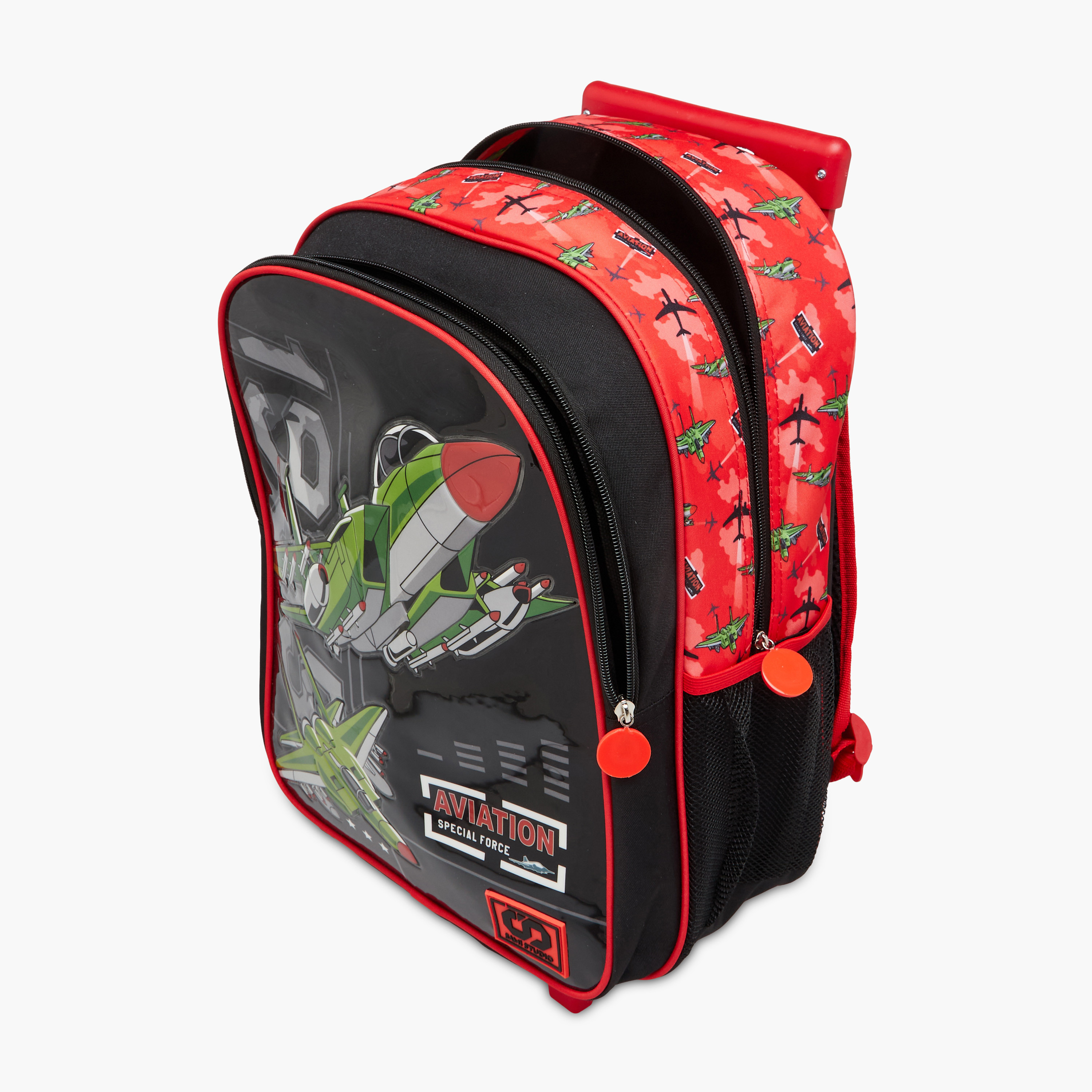 SAMI STUDIO Space 5-Piece School Trolley Bag Set for Kids 5-8 Years with Lunch Bag and Pencil Pouch -promo_LS20_OMN-image-15