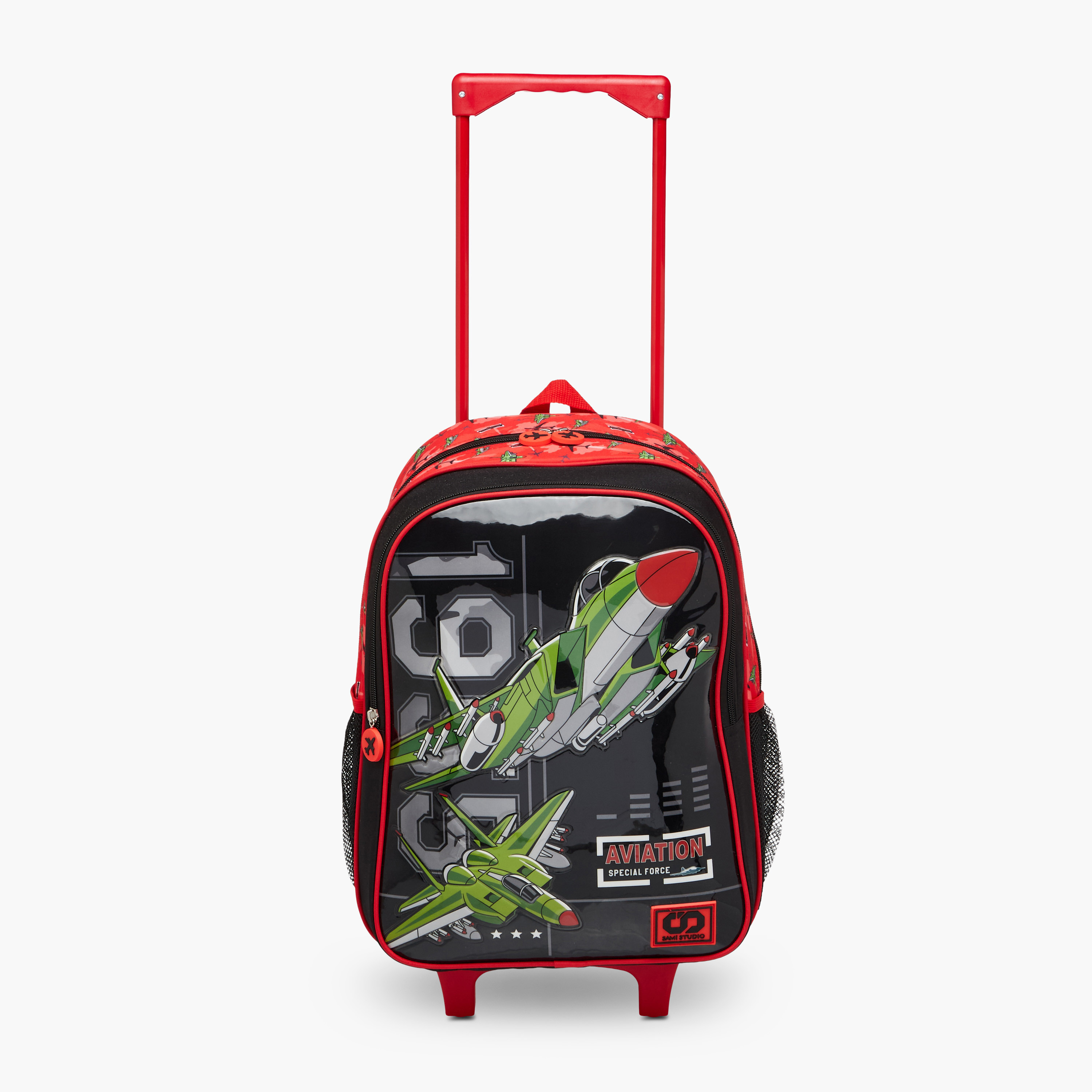 SAMI STUDIO Space 5-Piece School Trolley Bag Set for Kids 5-8 Years with Lunch Bag and Pencil Pouch -promo_LS20_OMN-image-8