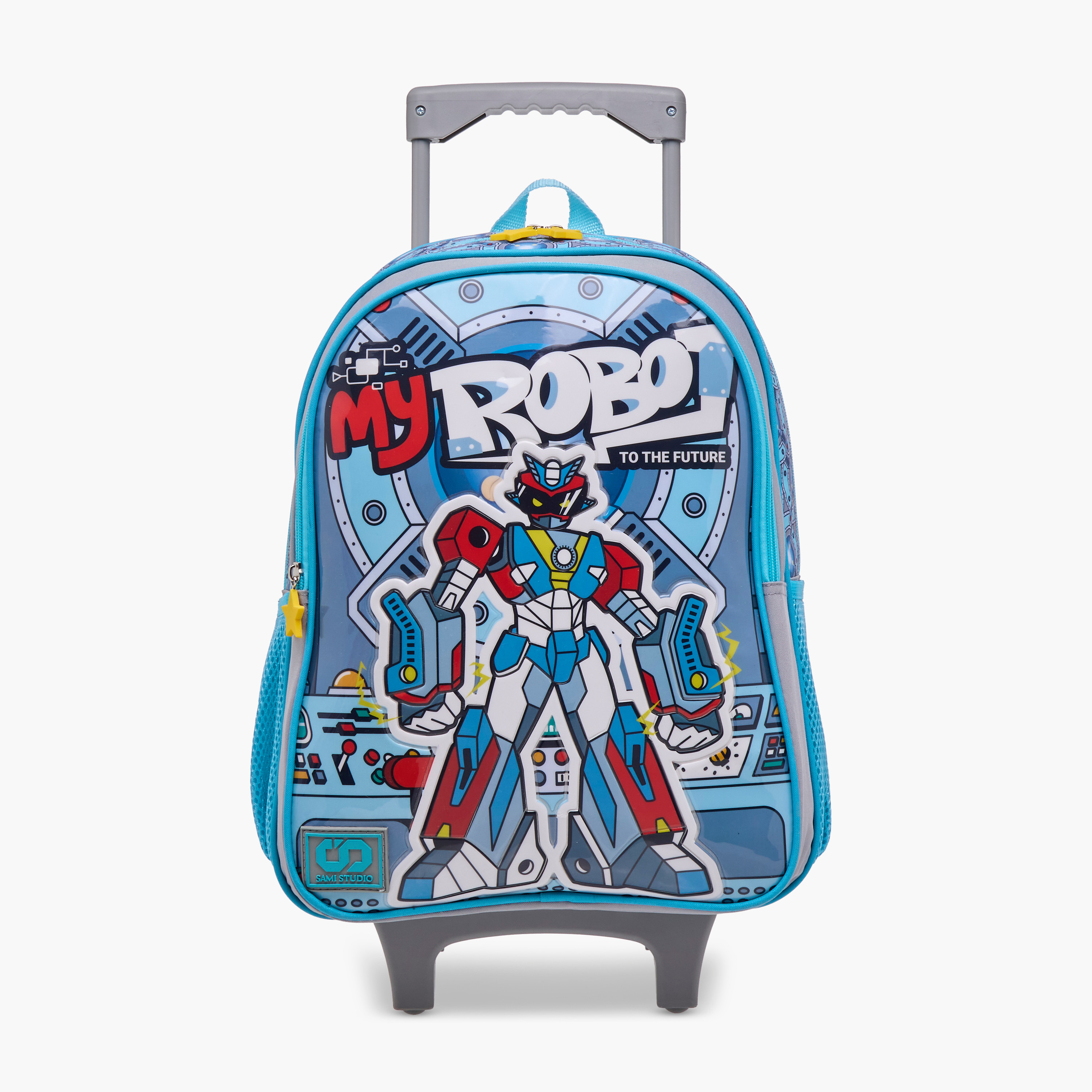 SAMI STUDIO Gaming 5-Piece School Trolley Bag Set for Kids 5-8 Years with Lunch Bag and Pencil Pouch -promo_LS20_OMN-image-2