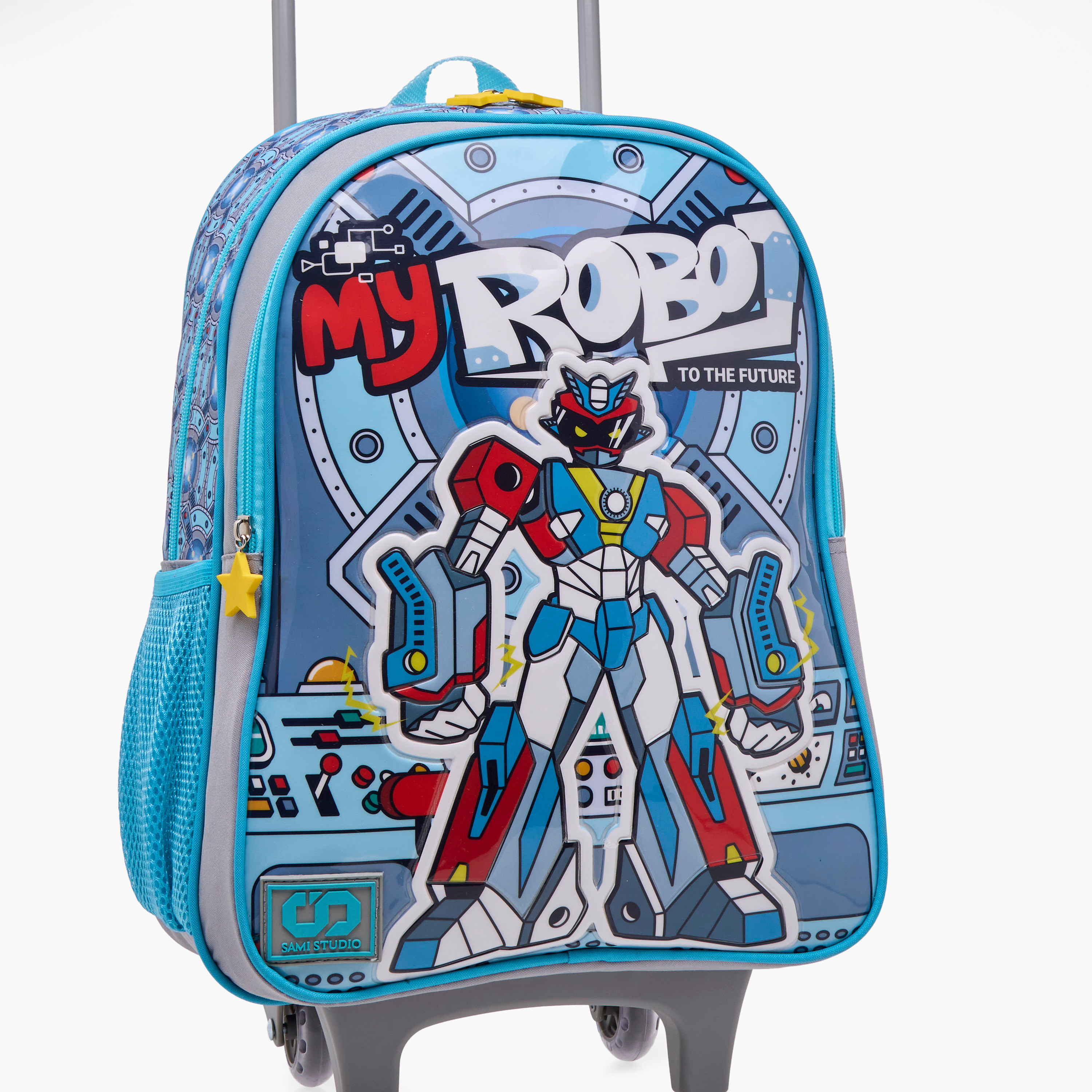 SAMI STUDIO Gaming 5-Piece School Trolley Bag Set for Kids 5-8 Years with Lunch Bag and Pencil Pouch -promo_LS20_OMN-image-9