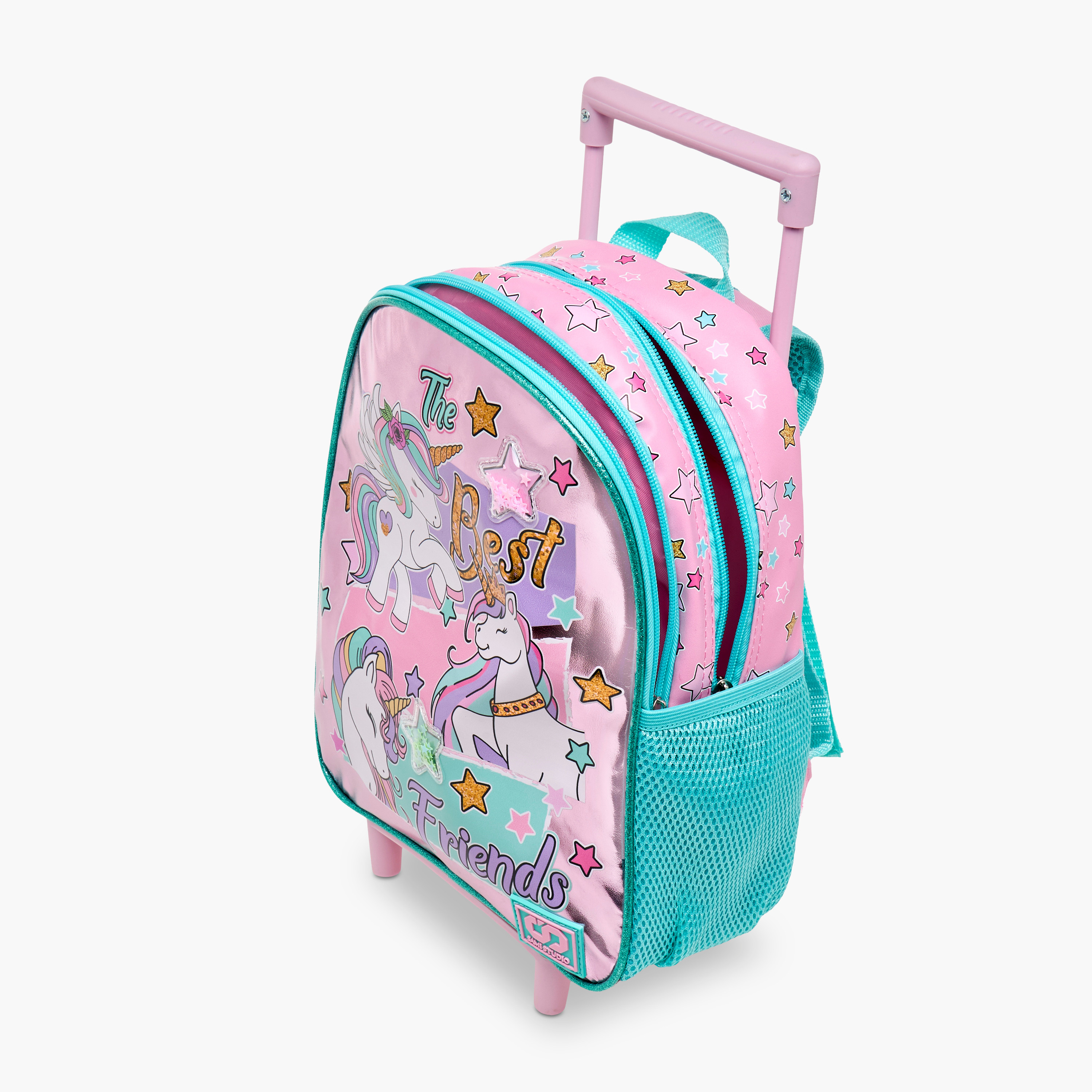 SAMI STUDIO Unicorn Print 3-Piece 12-inch Trolley Backpack Set - 31x23x10 cm-school-bagsandbackpacks-trolleybags-image-18