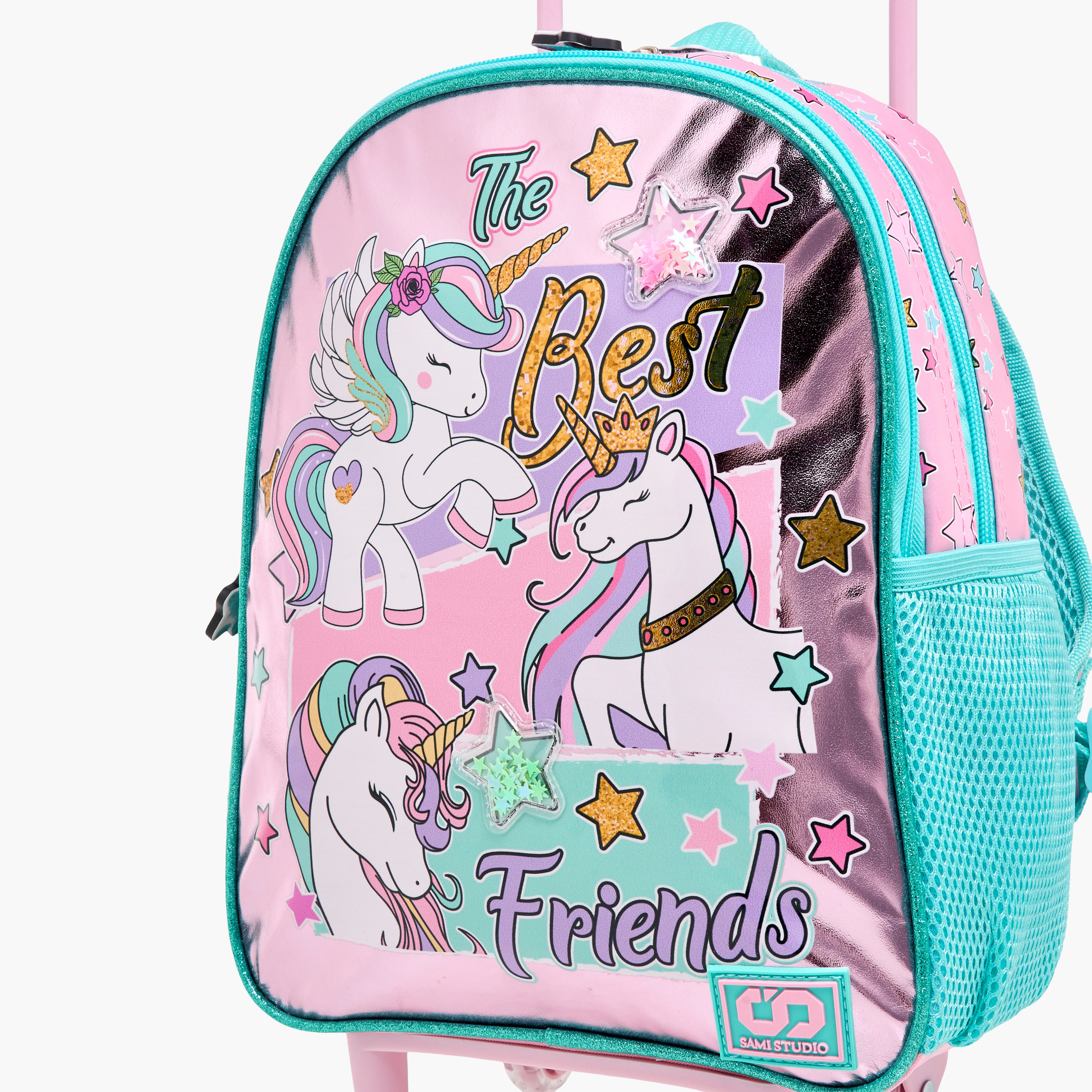 SAMI STUDIO Unicorn Print 3-Piece 12-inch Trolley Backpack Set - 31x23x10 cm-school-bagsandbackpacks-trolleybags-image-10