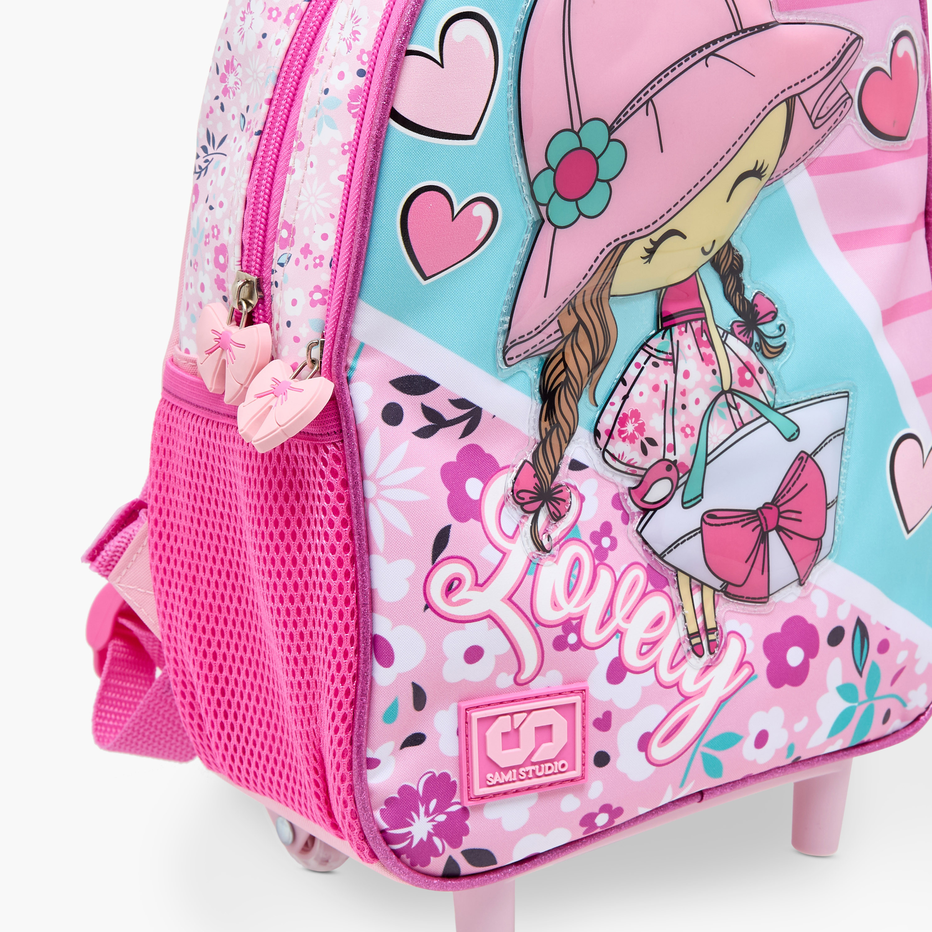 SAMI STUDIO Printed 3-Piece School Trolley Bag Set for Girls 2-5 Years with Lunch Bag and Pencil Pouch -school-bagsandbackpacks-trolleybags-image-15