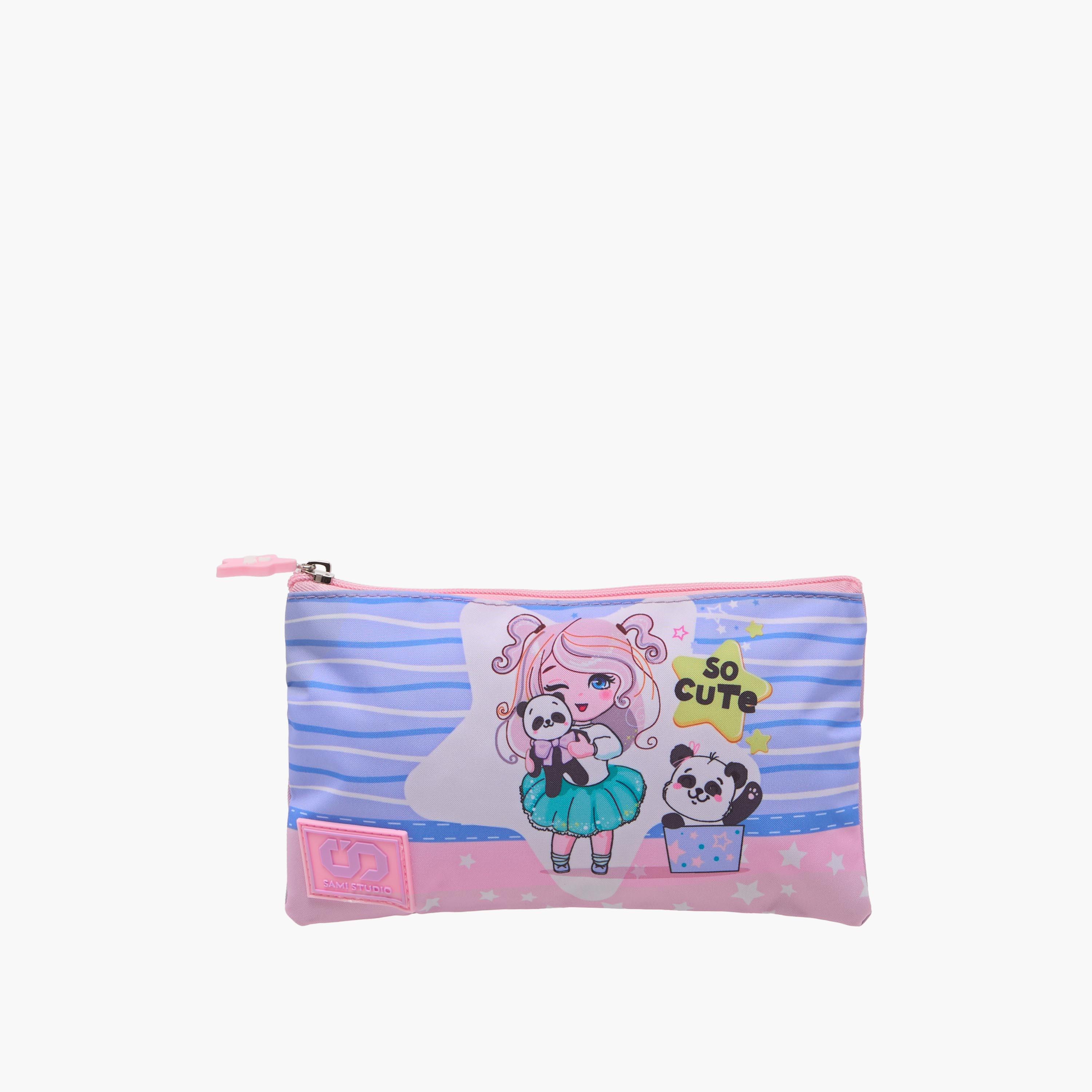 SAMI STUDIO Printed 3-Piece School Trolley Bag Set for Girls 5-8 Years with Lunch Bag and Pencil Pouch -school-bagsandbackpacks-trolleybags-image-12