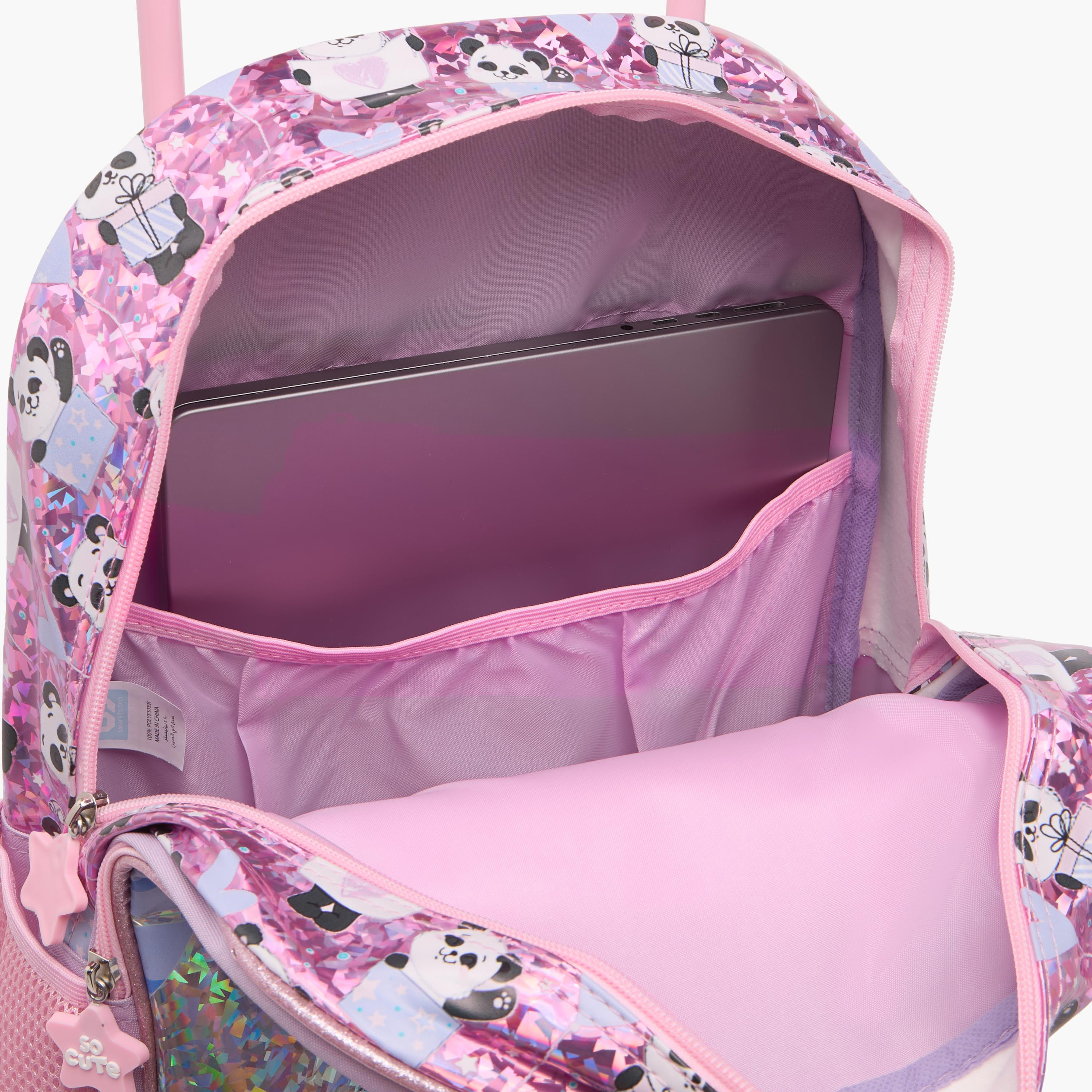 SAMI STUDIO Printed 3-Piece School Trolley Bag Set for Girls 5-8 Years with Lunch Bag and Pencil Pouch -school-bagsandbackpacks-trolleybags-image-7