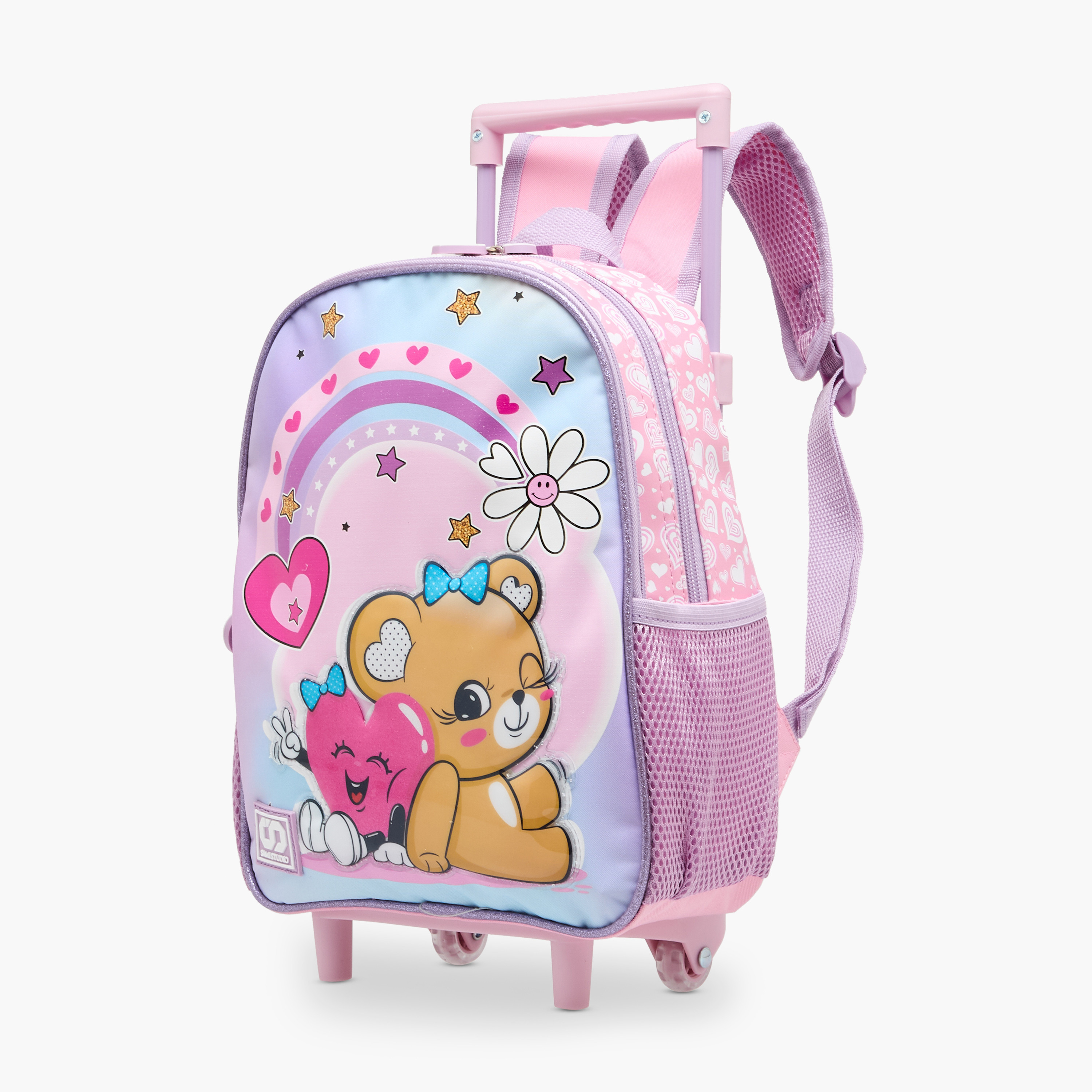 SAMI STUDIO Animal Print 3-Piece School Trolley Bag Set for Girls 2-5 Years with Lunch Bag and Pencil Pouch -school-bagsandbackpacks-trolleybags-image-4