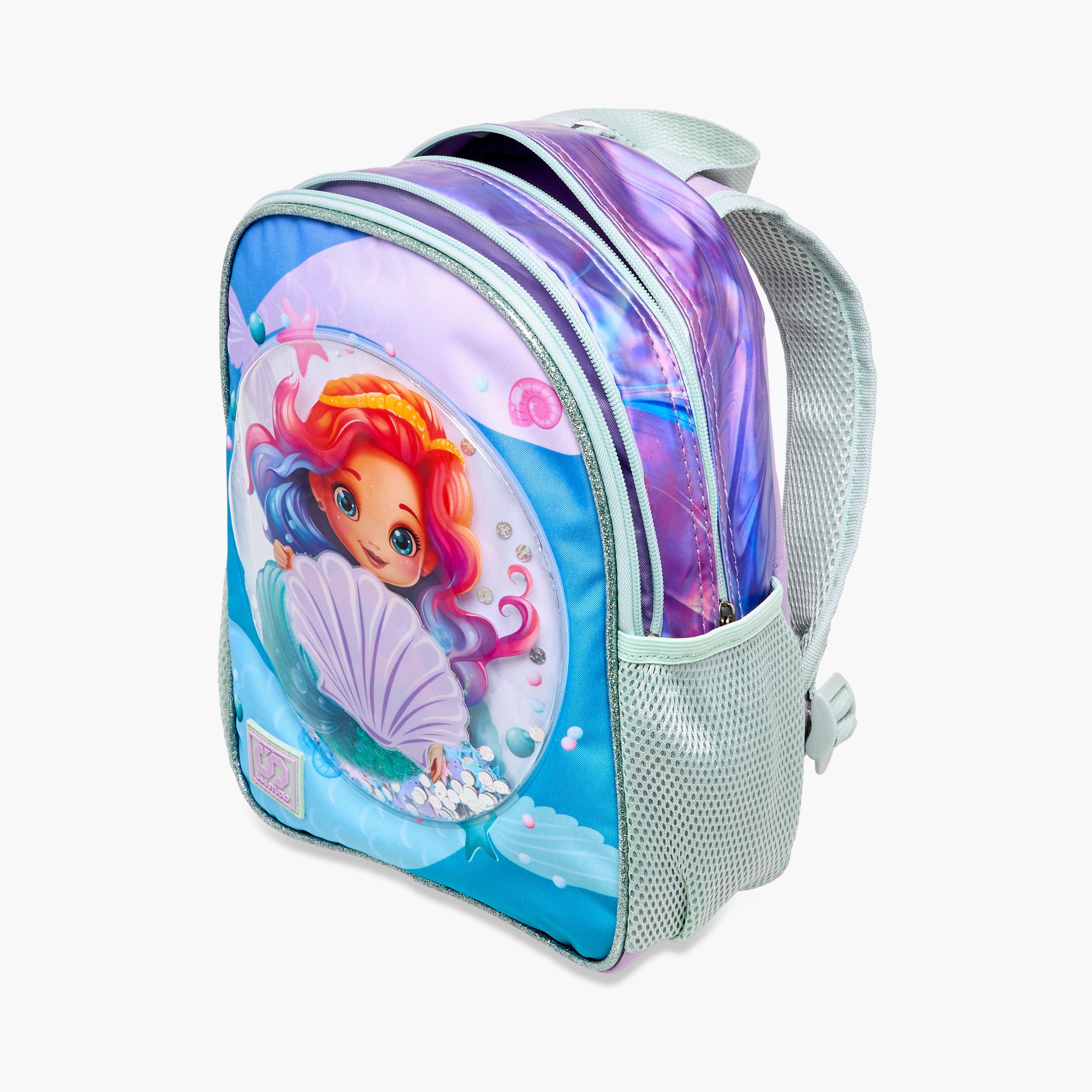 طقم شنطة ظهر 16 بوصة بطبعات حورية البحر 3 قطع من سامي ستوديو - 31x23x10 سم-school-bagsandbackpacks-backpacks-image-14