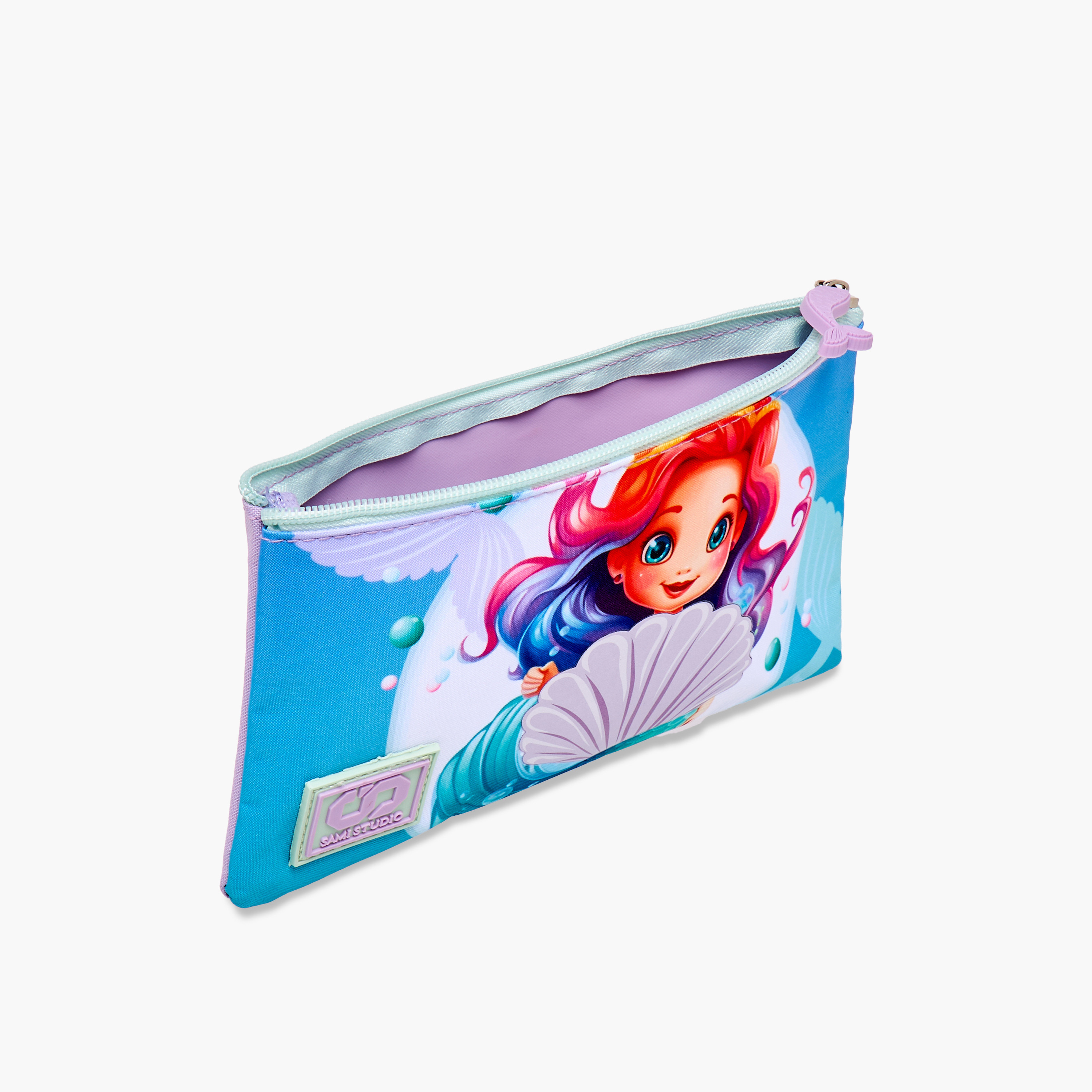 طقم شنطة ظهر 16 بوصة بطبعات حورية البحر 3 قطع من سامي ستوديو - 31x23x10 سم-school-bagsandbackpacks-backpacks-image-17