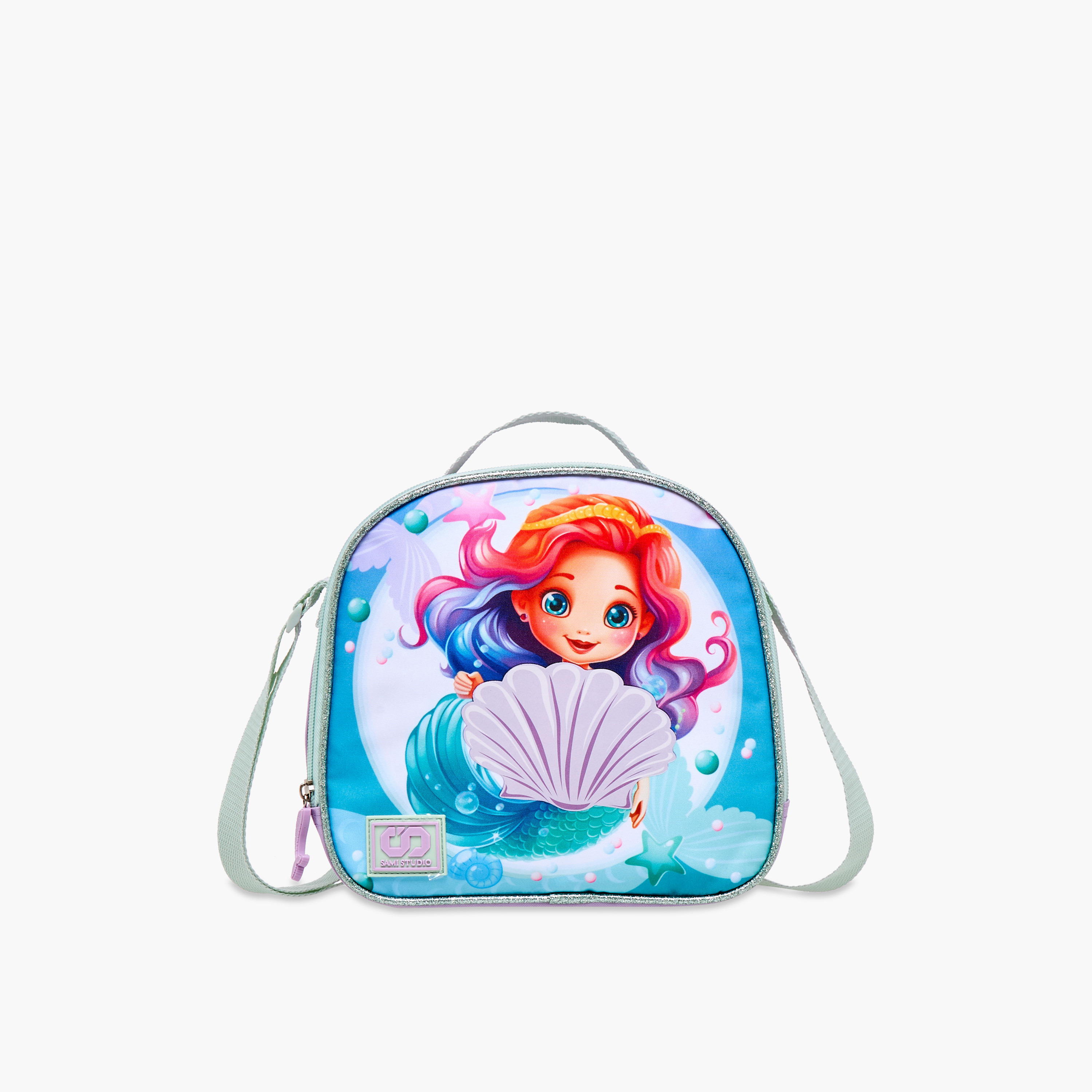 طقم شنطة ظهر 16 بوصة بطبعات حورية البحر 3 قطع من سامي ستوديو - 31x23x10 سم-school-bagsandbackpacks-backpacks-image-18