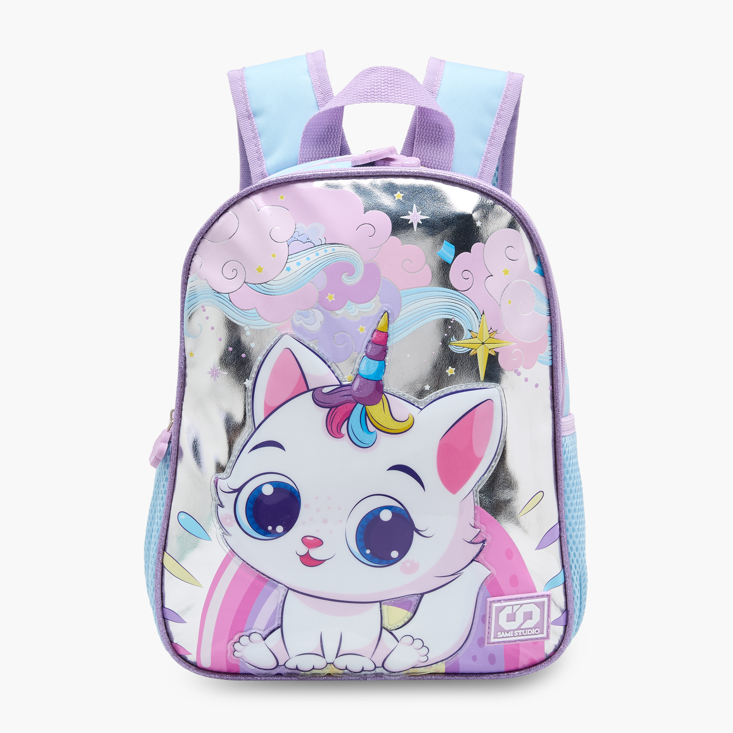 SAMI STUDIO 3-Piece Caticorn Print 12-inch Backpack Set - 31x23x10 cms-school-bagsandbackpacks-backpacks-image-2