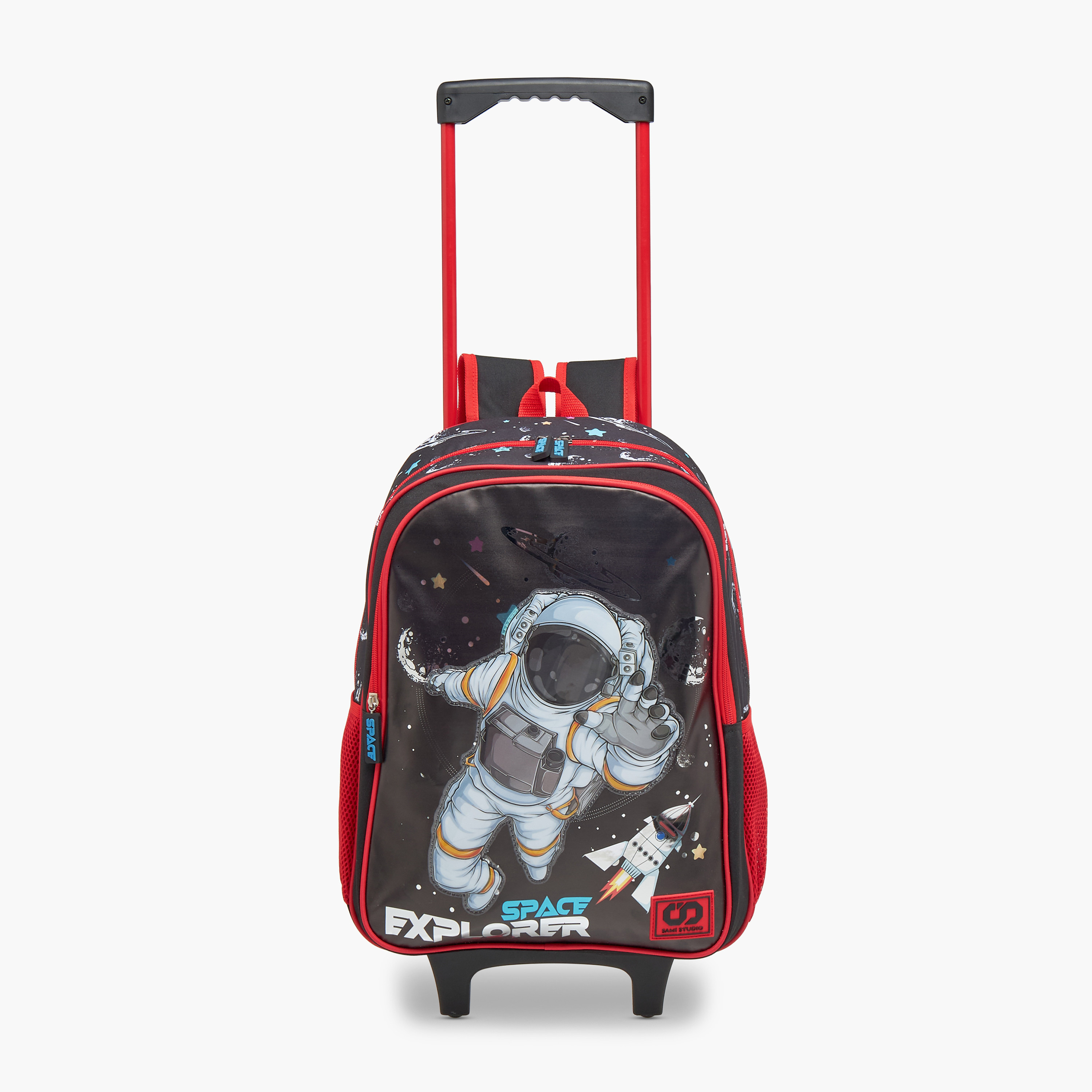 SAMI STUDIO Space 3-Piece School Trolley Bag Set for Kids 5-8 Years with Lunch Bag and Pencil Pouch -school-bagsandbackpacks-trolleybags-image-8