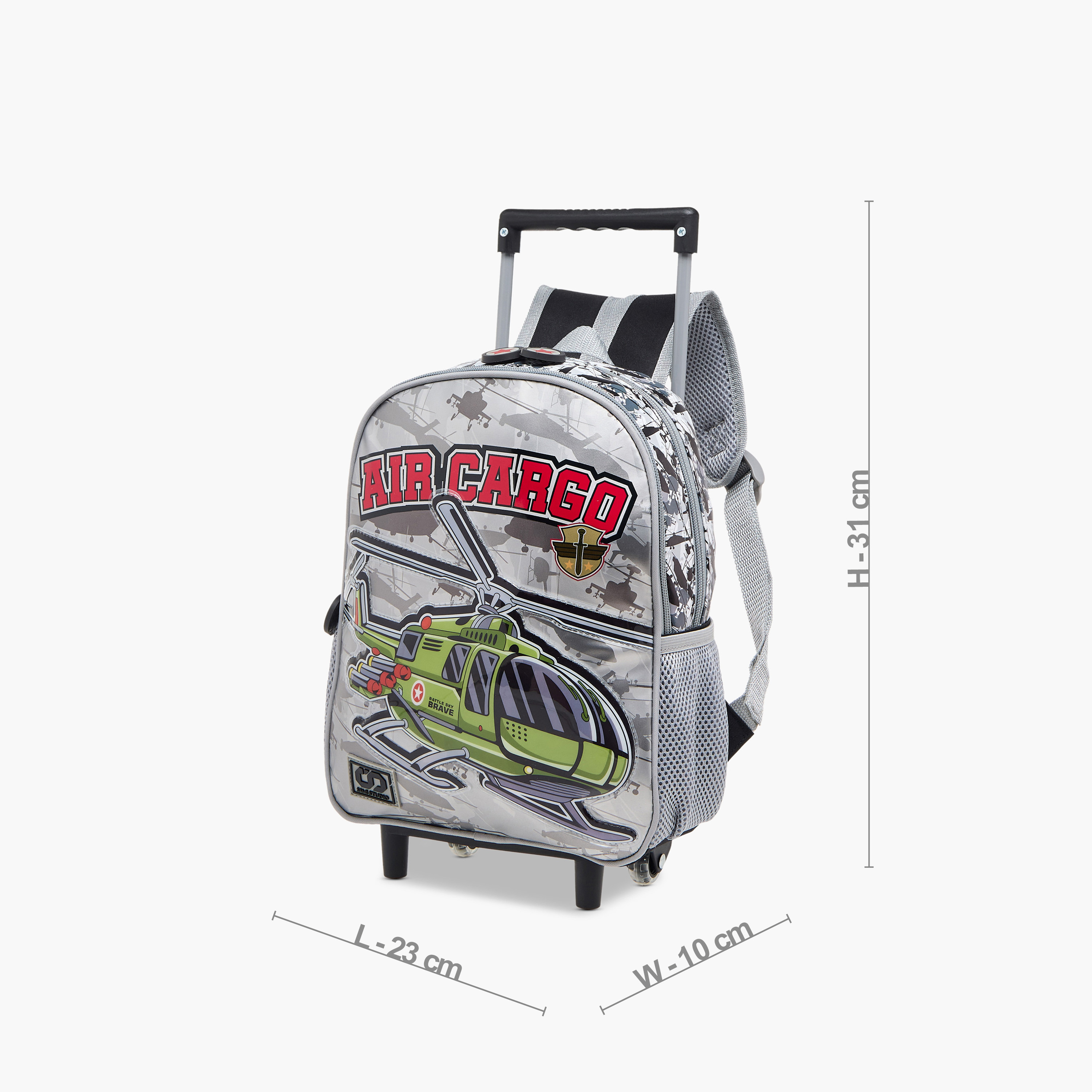 SAMI STUDIO Space 3-Piece School Trolley Bag Set for Boys 2-5 Years with Lunch Bag and Pencil Pouch -school-bagsandbackpacks-trolleybags-image-5