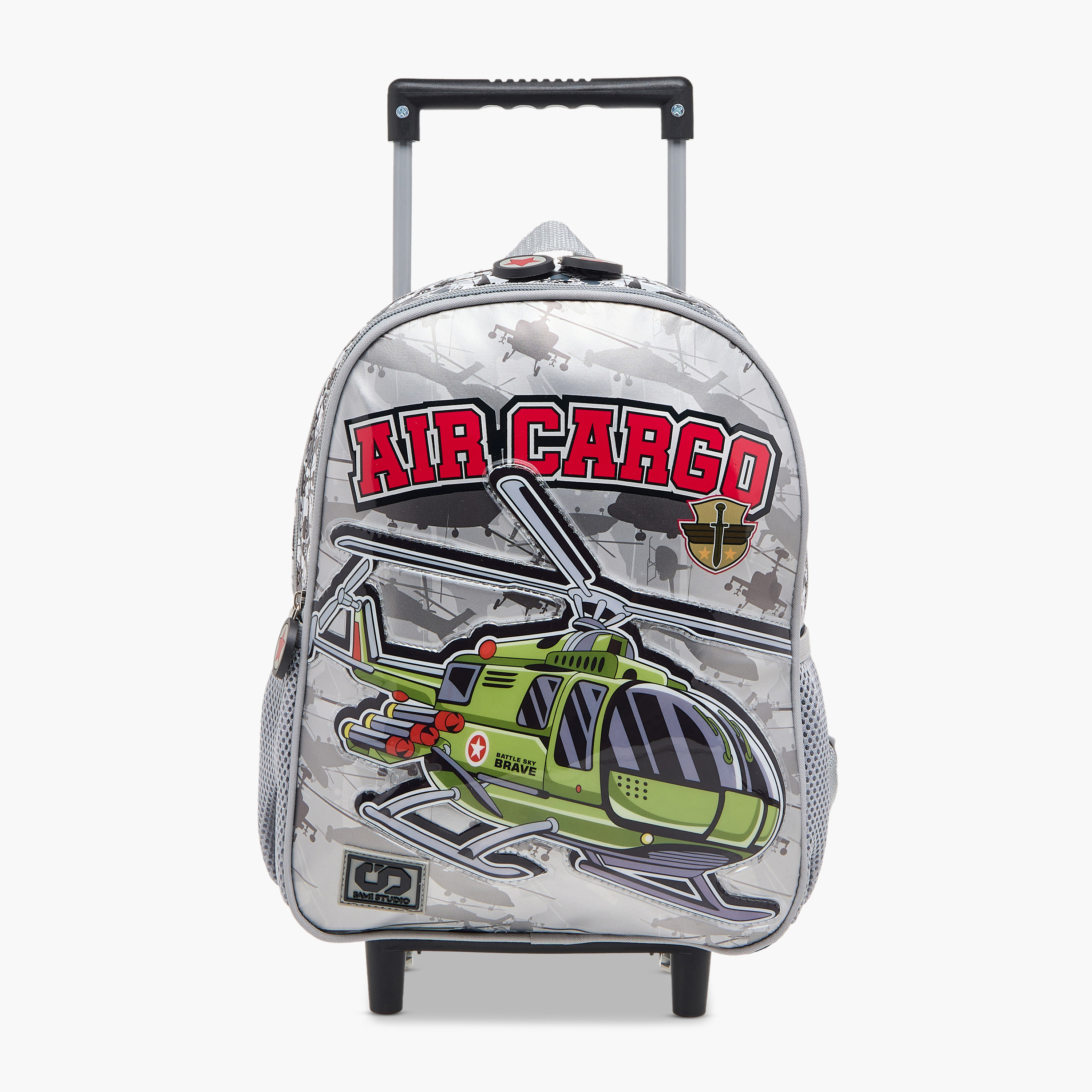 SAMI STUDIO Space 3-Piece School Trolley Bag Set for Boys 2-5 Years with Lunch Bag and Pencil Pouch -school-bagsandbackpacks-trolleybags-image-10