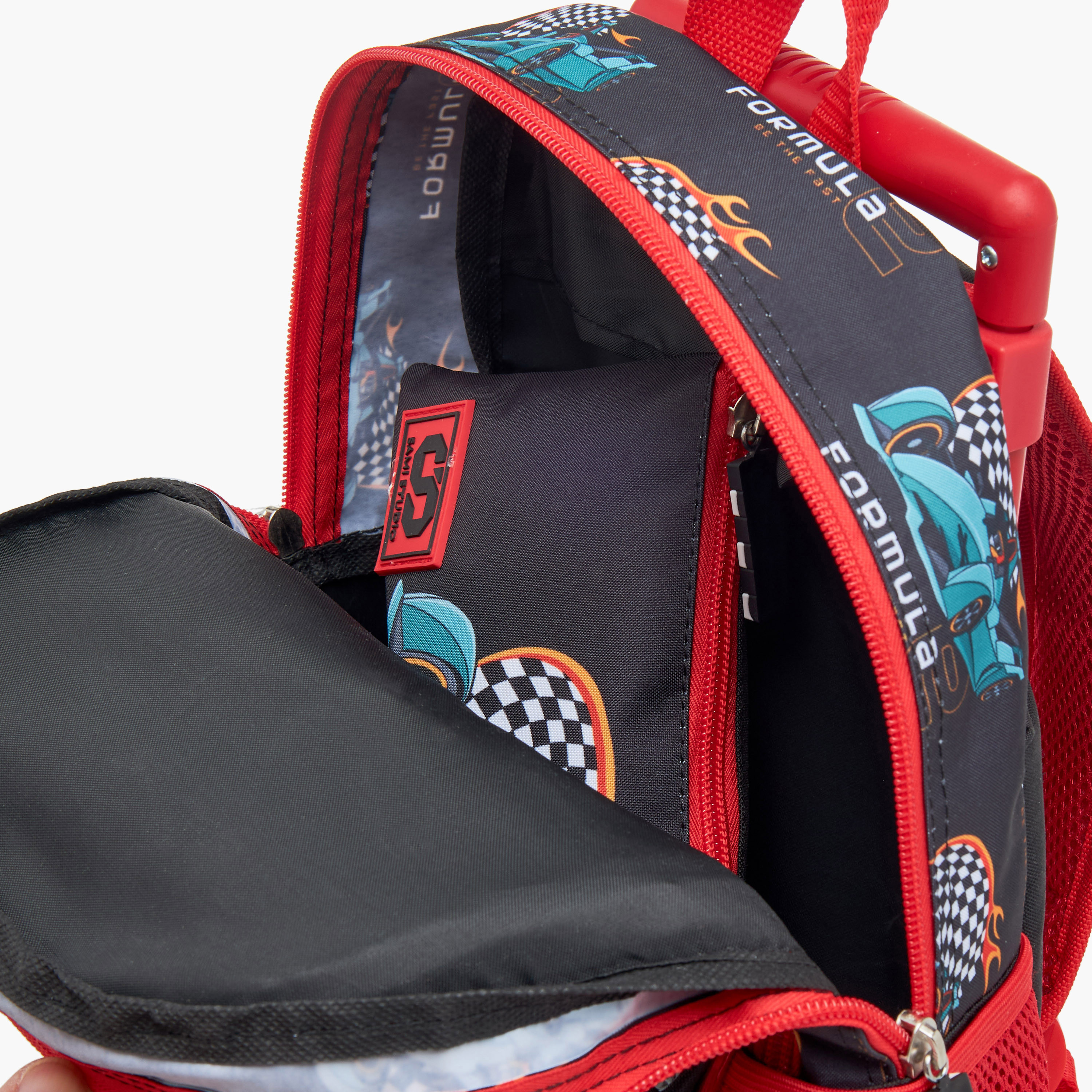 SAMI STUDIO Cars 3-Piece School Trolley Bag Set for Boys 2-5 Years with Lunch Bag and Pencil Pouch -promo_LS20_OMN-image-14